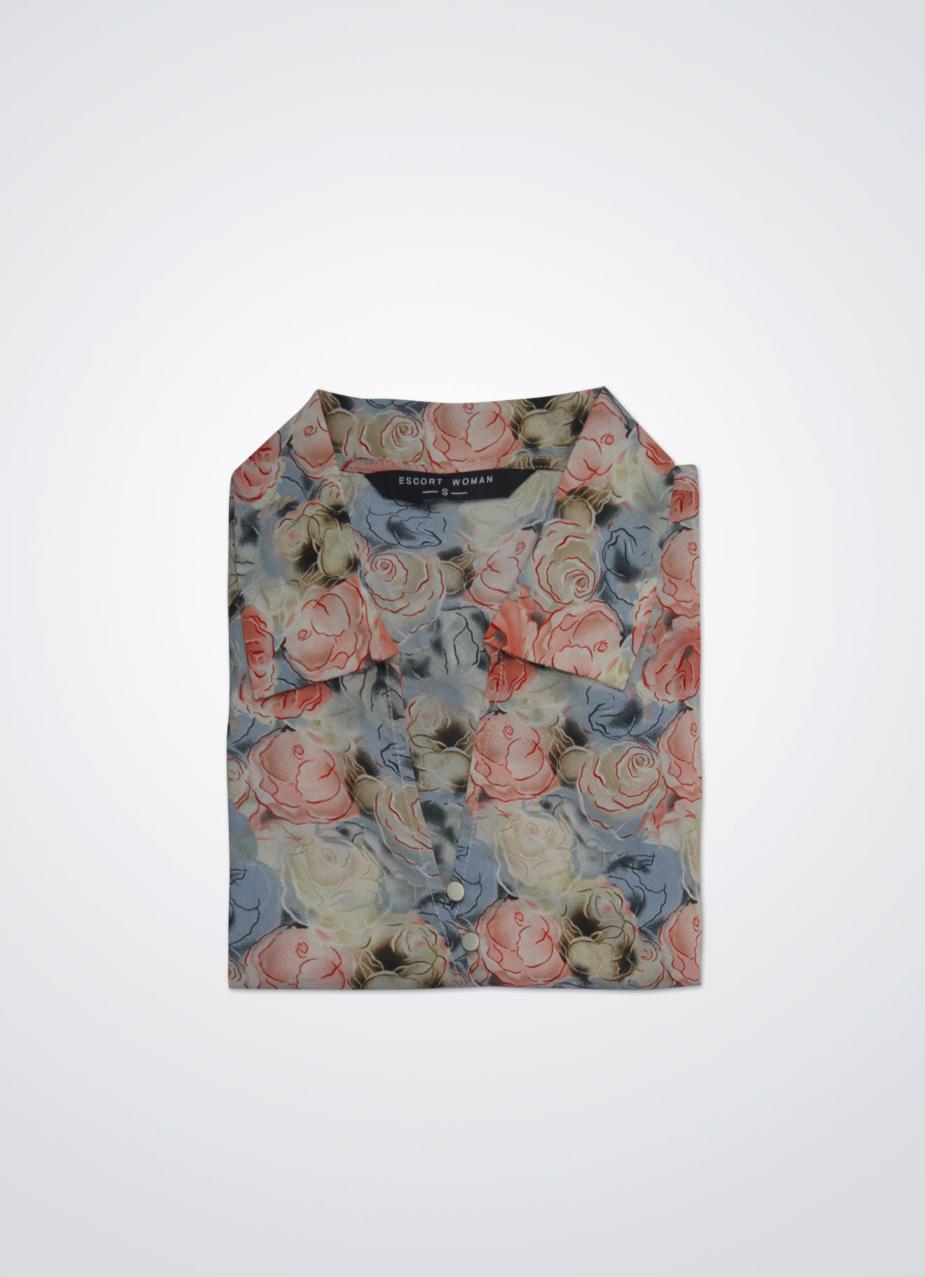 Coral-Haze by Long Sleeve Blouse