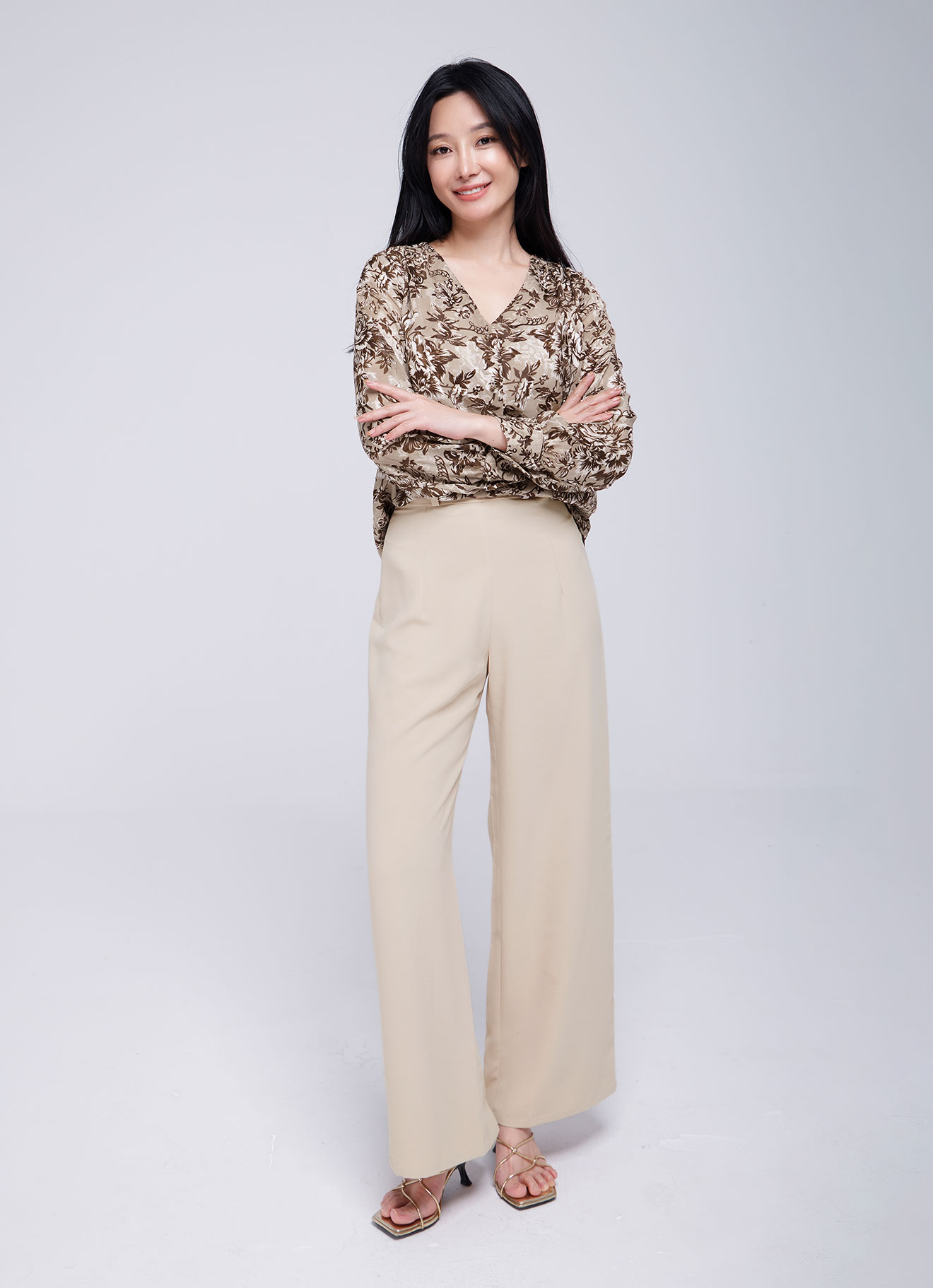 Desert-Palm by Floral Printed Blouse