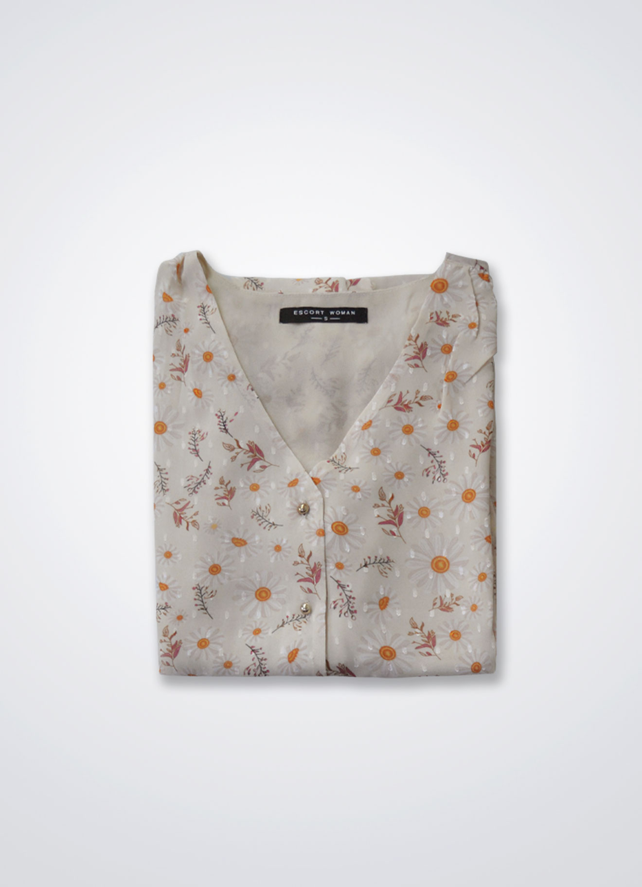 Ecru by Printed Blouse