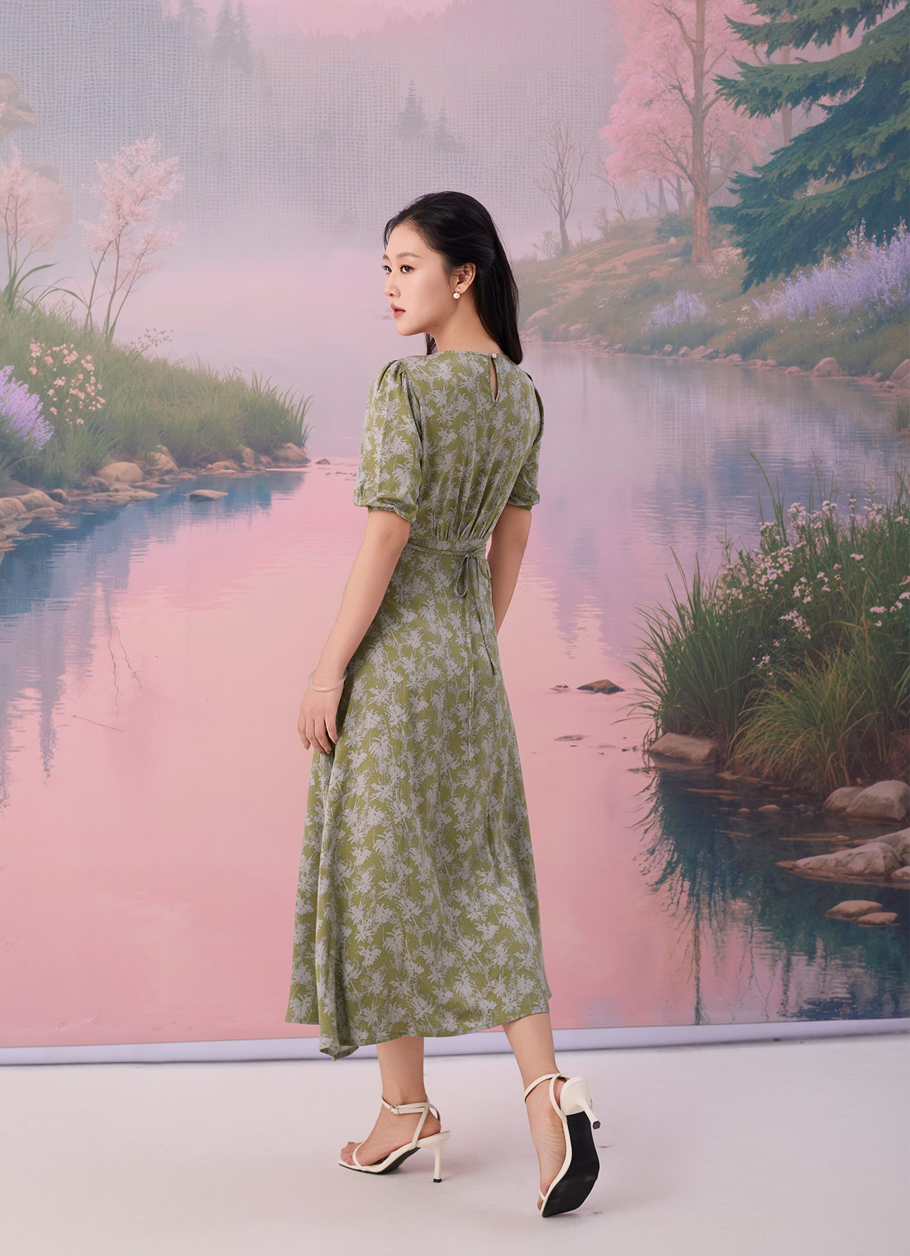 Iguana by Floral Printed Dress