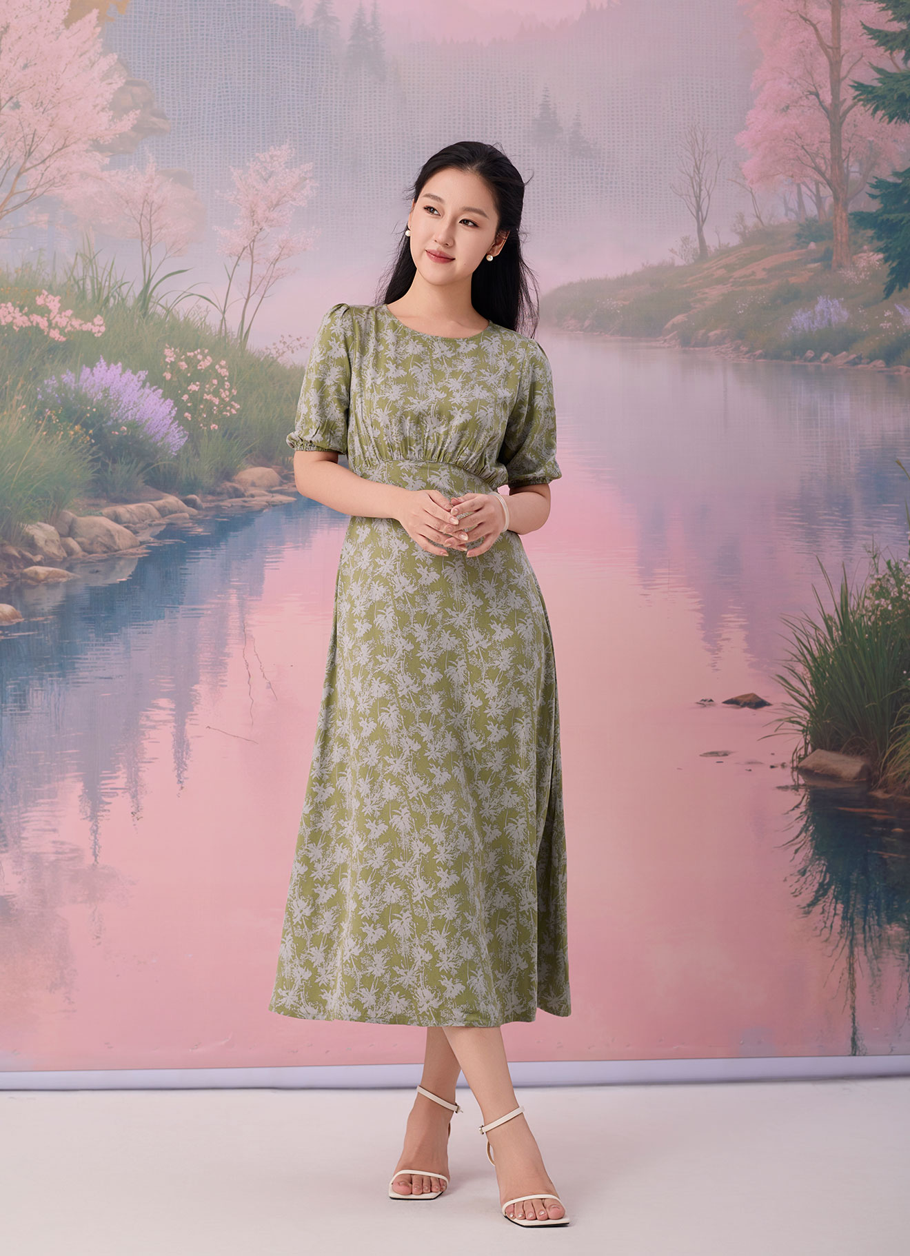 Iguana by Floral Printed Dress
