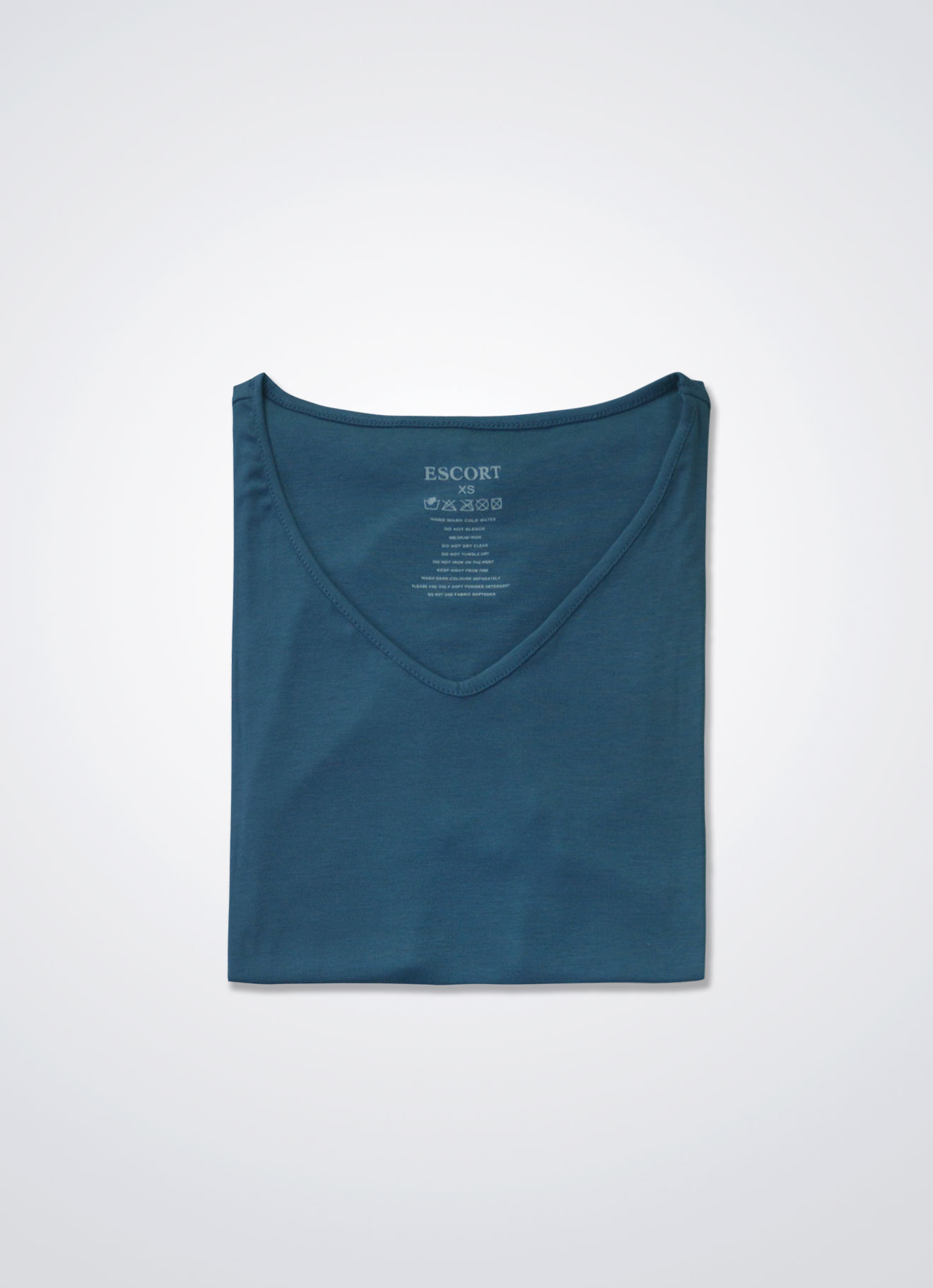 Indian-Teal by V-Neck Blouse