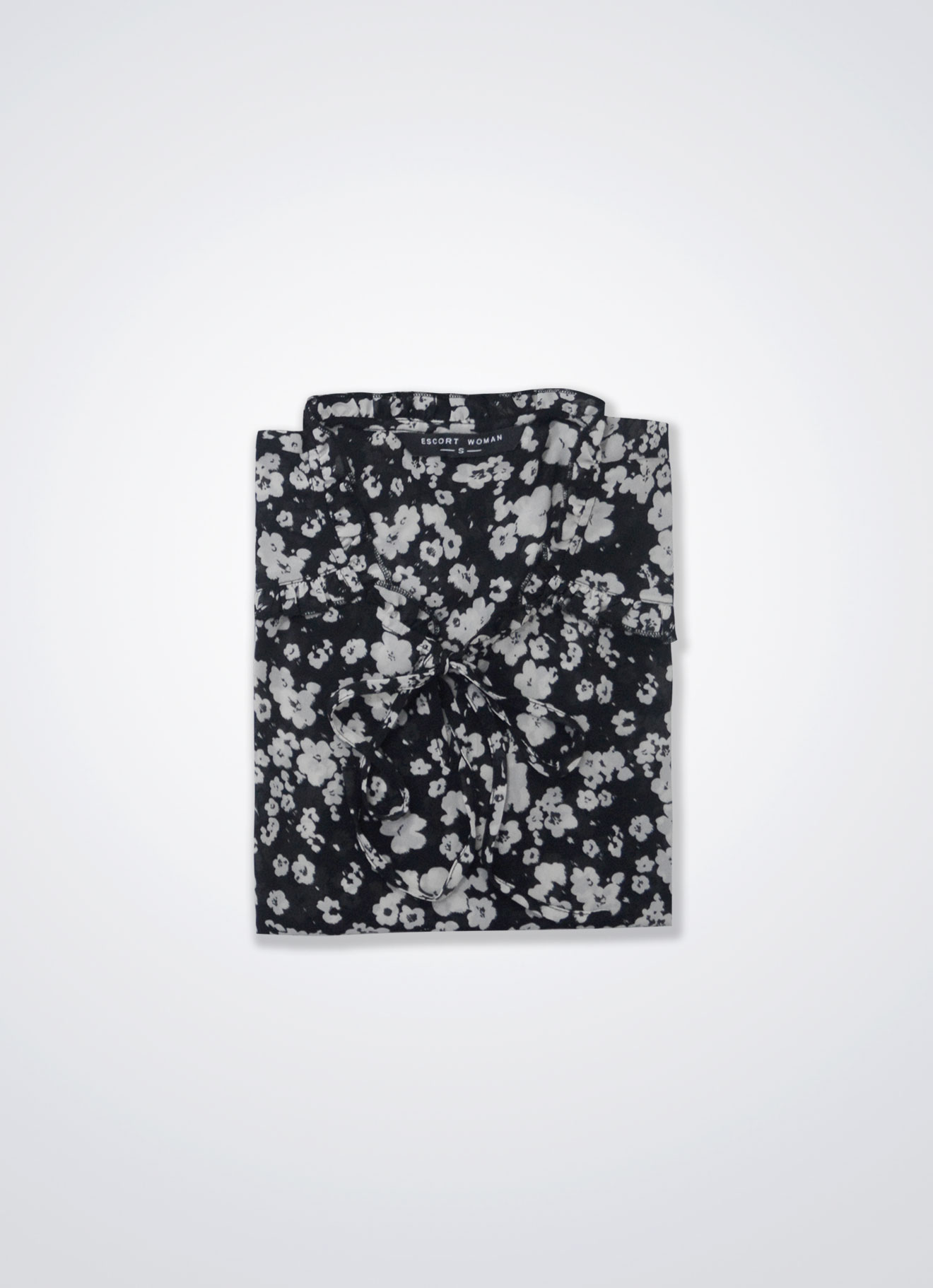 Jet-Black by Floral Printed Blouse