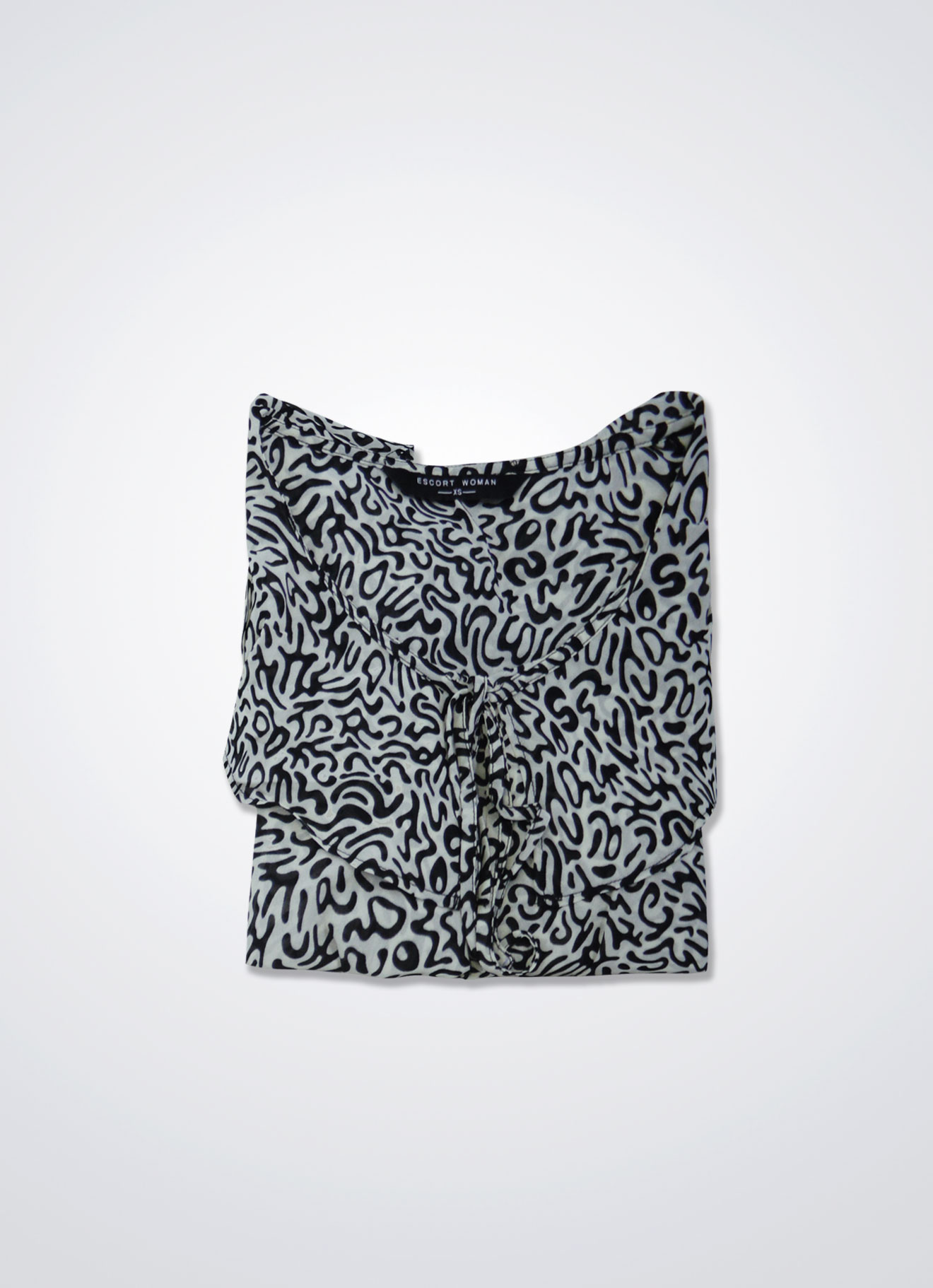 Jet-Black by Sleeve Blouse