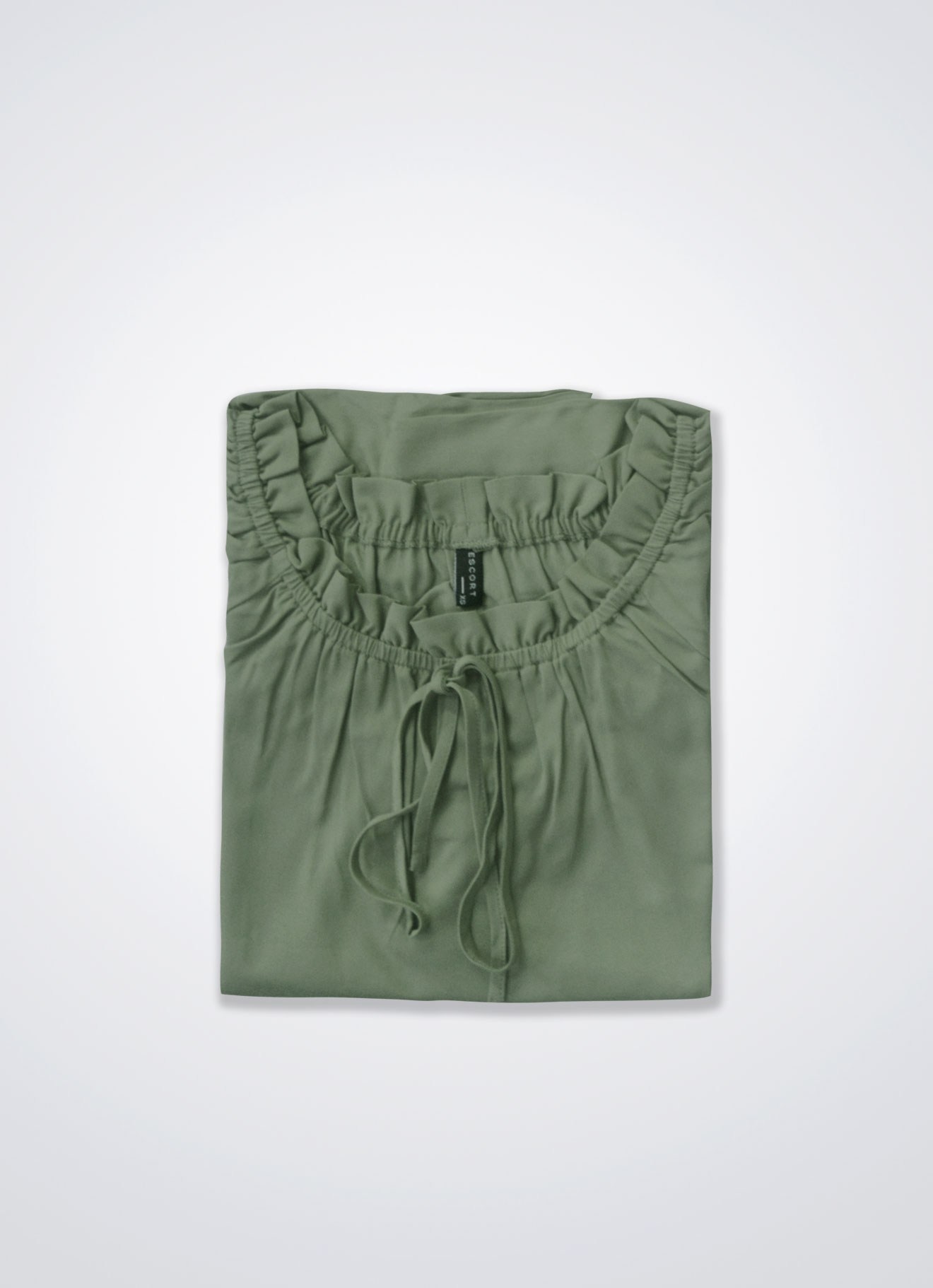 Oil-Green by Sleeve Blouse