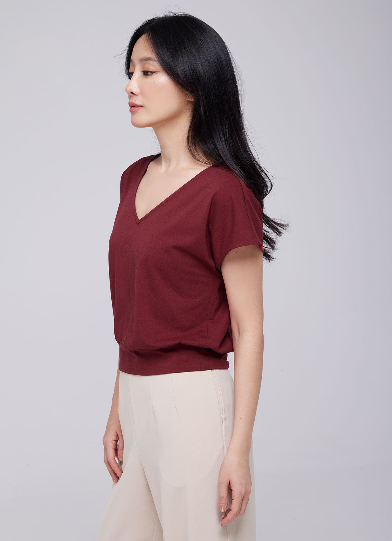 Rio-Red by V-Neck Top