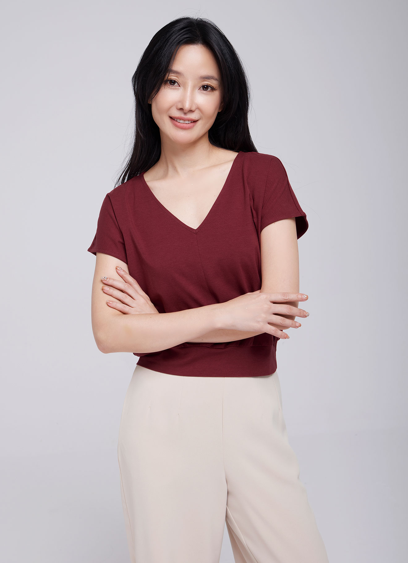 Rio-Red by V-Neck Top