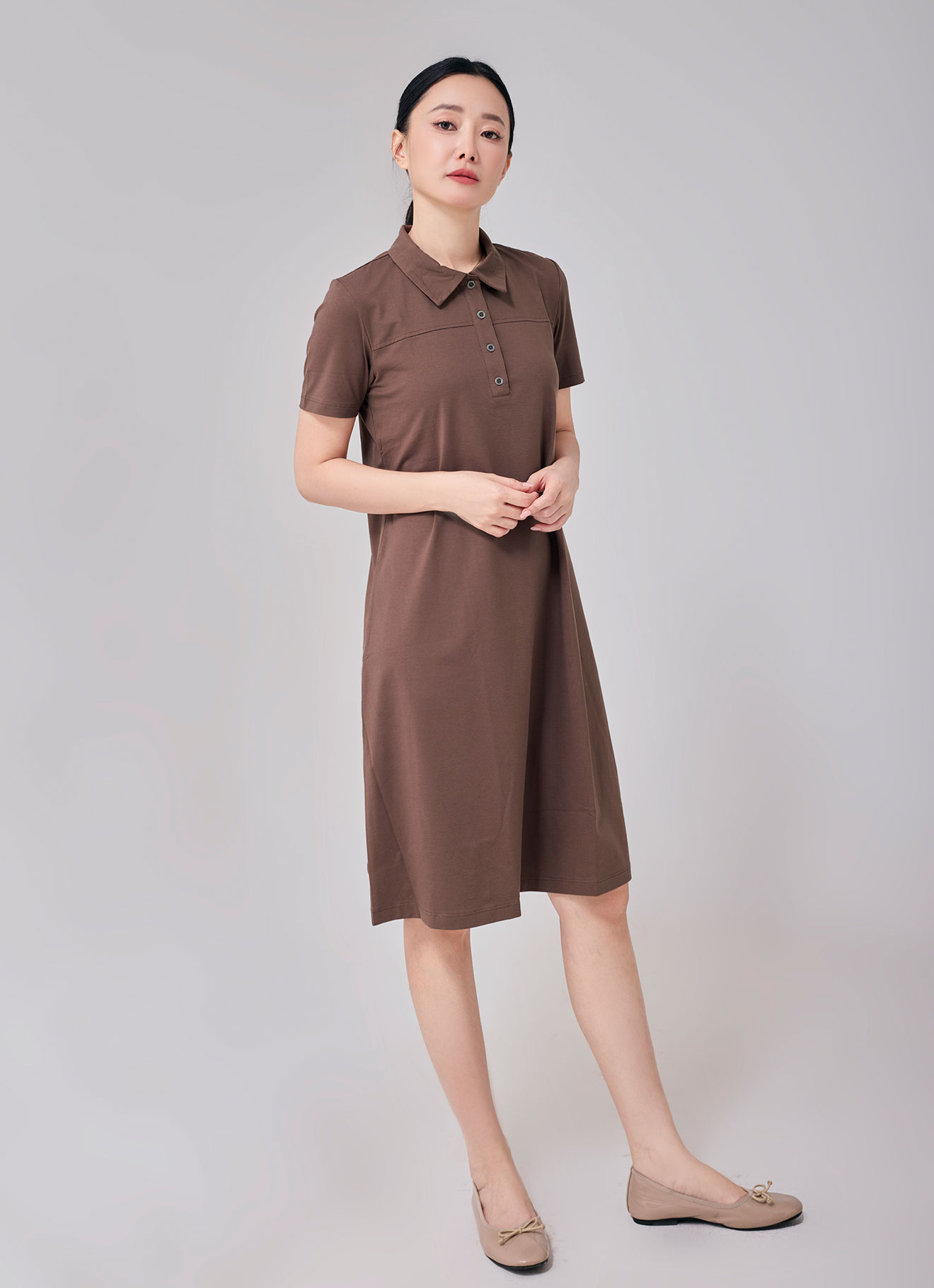 Sepia by Shirt Collor Dress