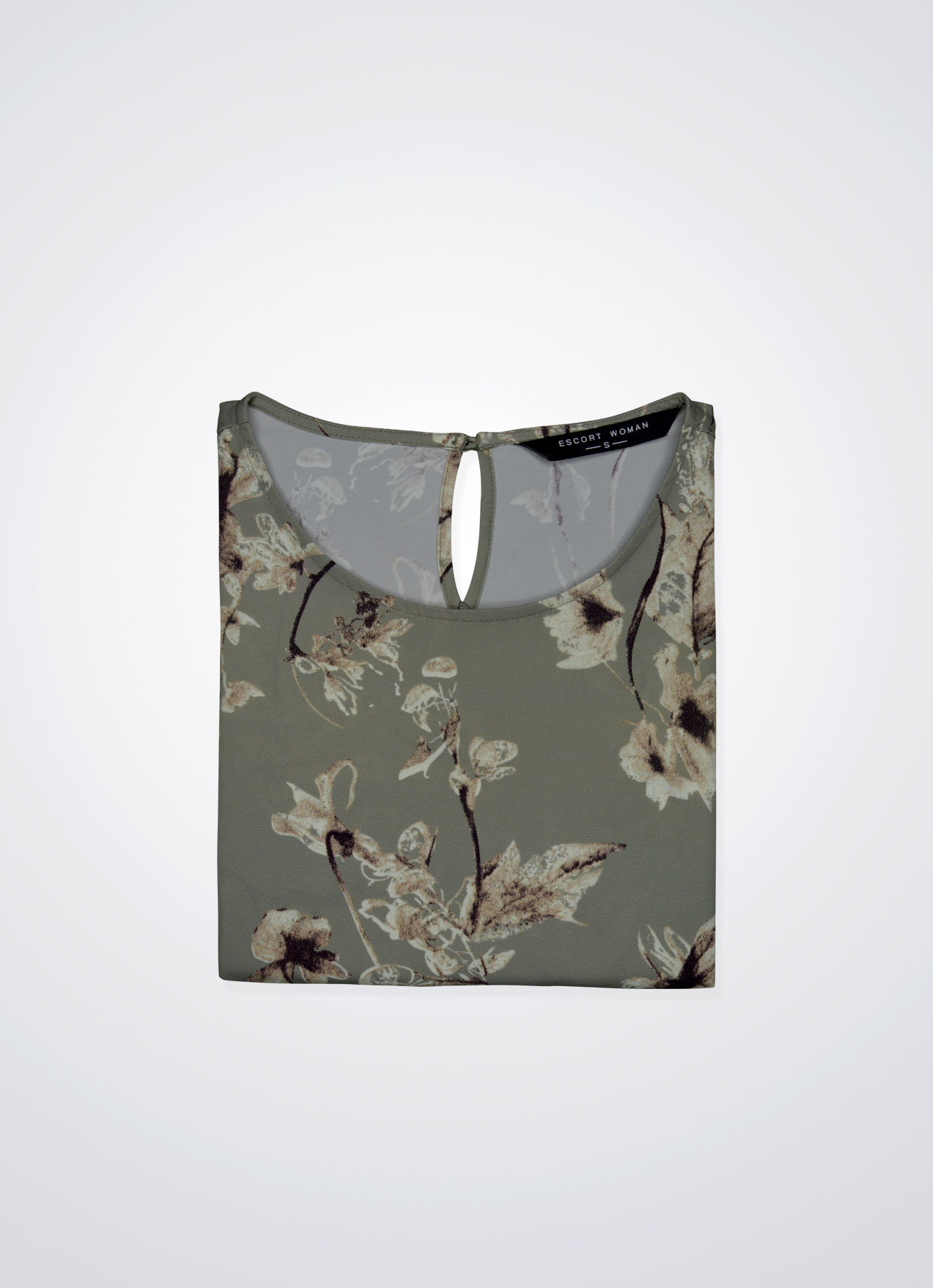 Silver-Sage by Floral Printed Dress