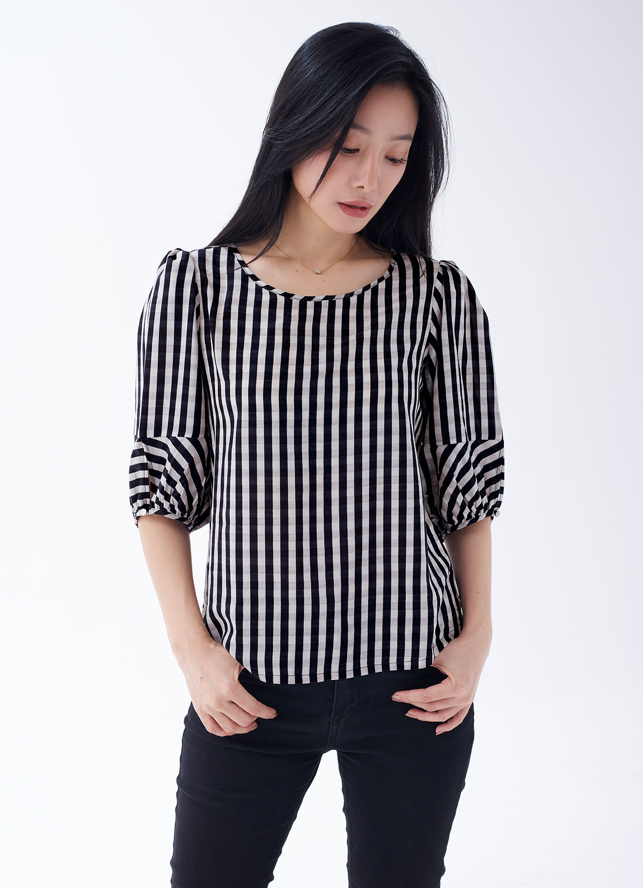 Stretch-Limo by Sleeve Blouse