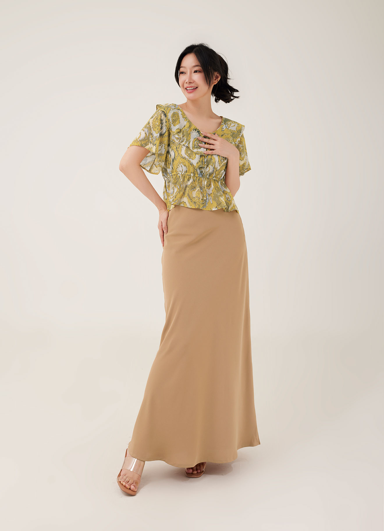 Super-Lemon  by Sleeve Blouse