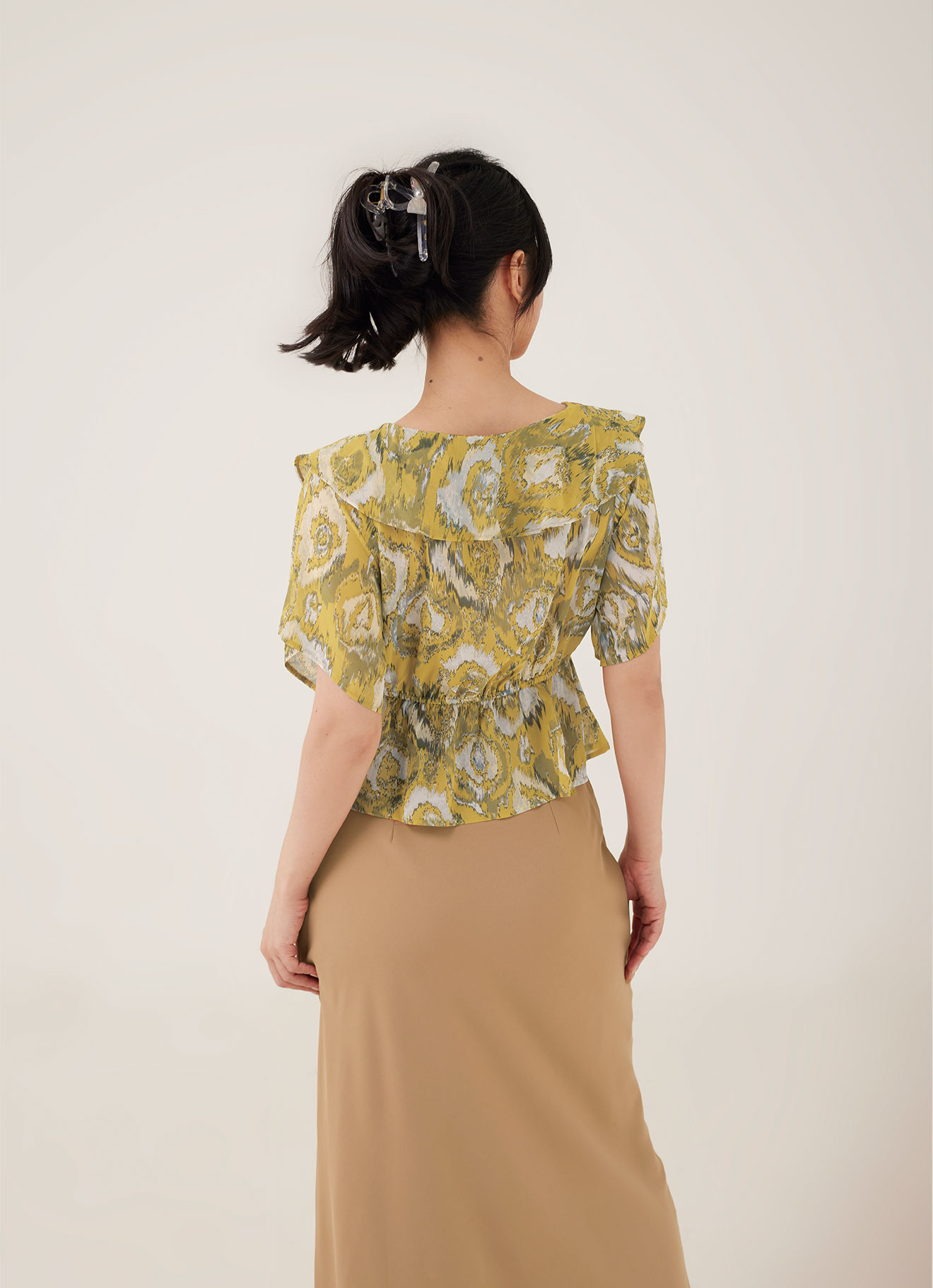 Super-Lemon  by Sleeve Blouse