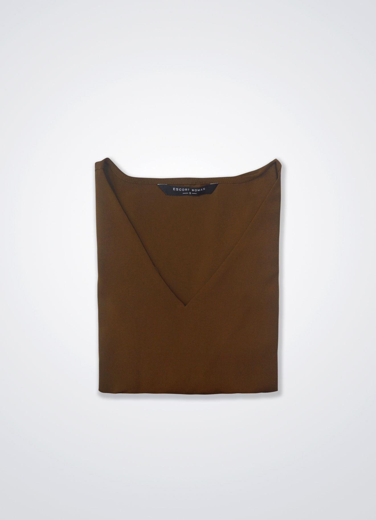 Tortoise-Shell by V-Neck Blouse