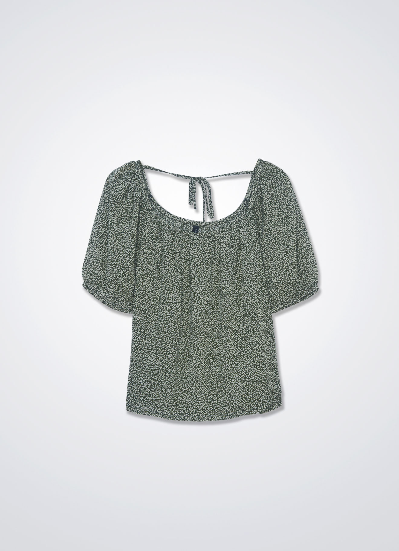 Turf-Green by Sleeve Blouse