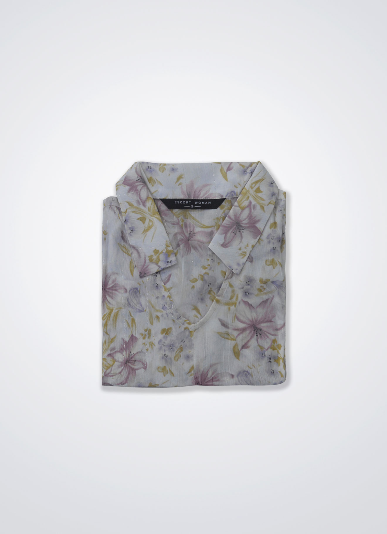 Twilight-Mauve by Floral Printed Blouse