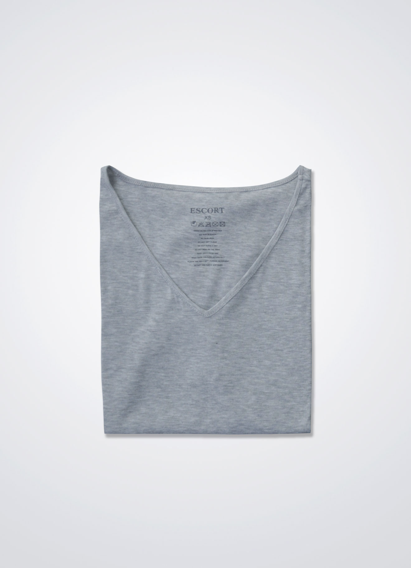 Vapor-Blue by V-Neck Blouse