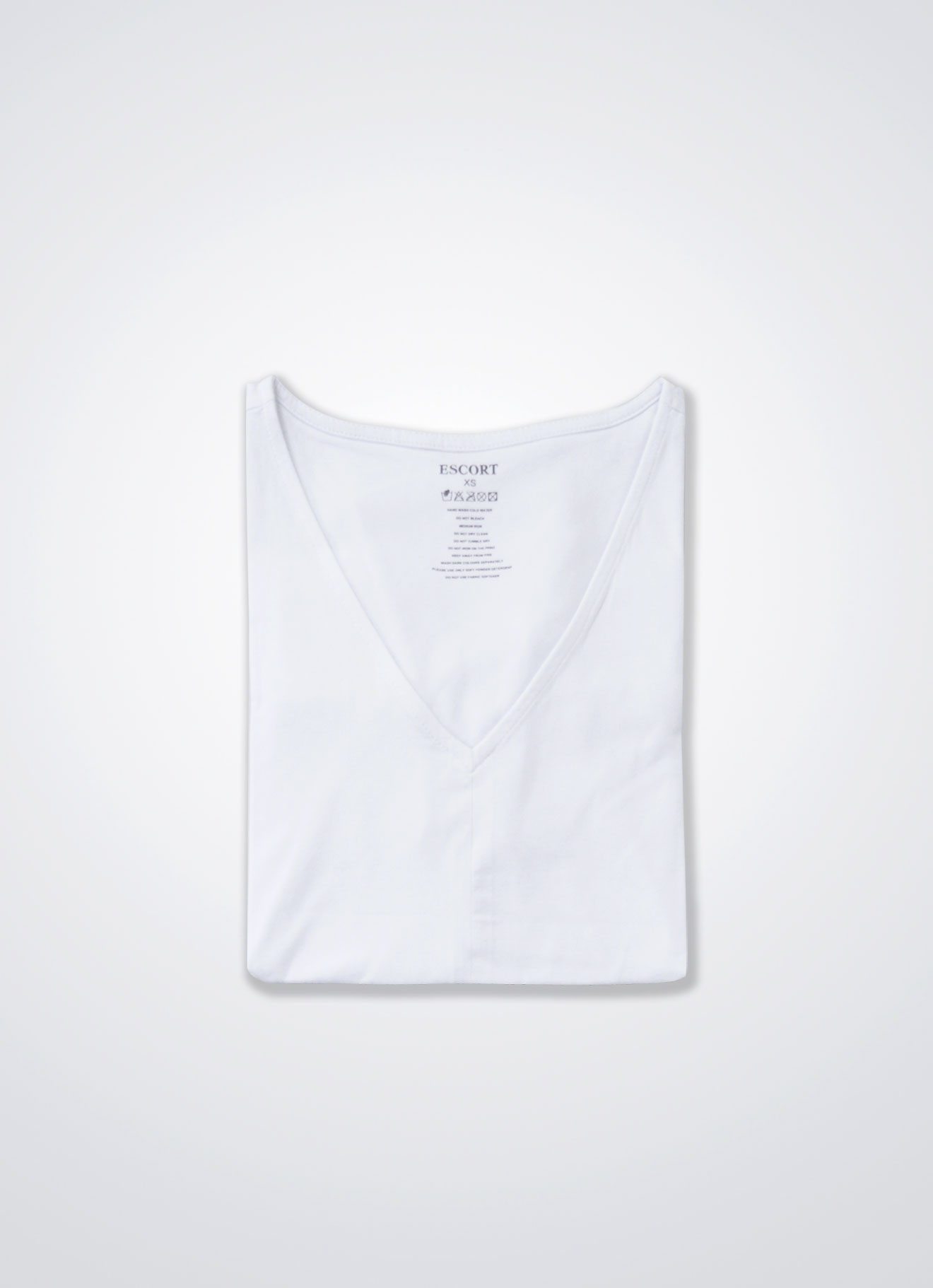 White by V-Neck Top