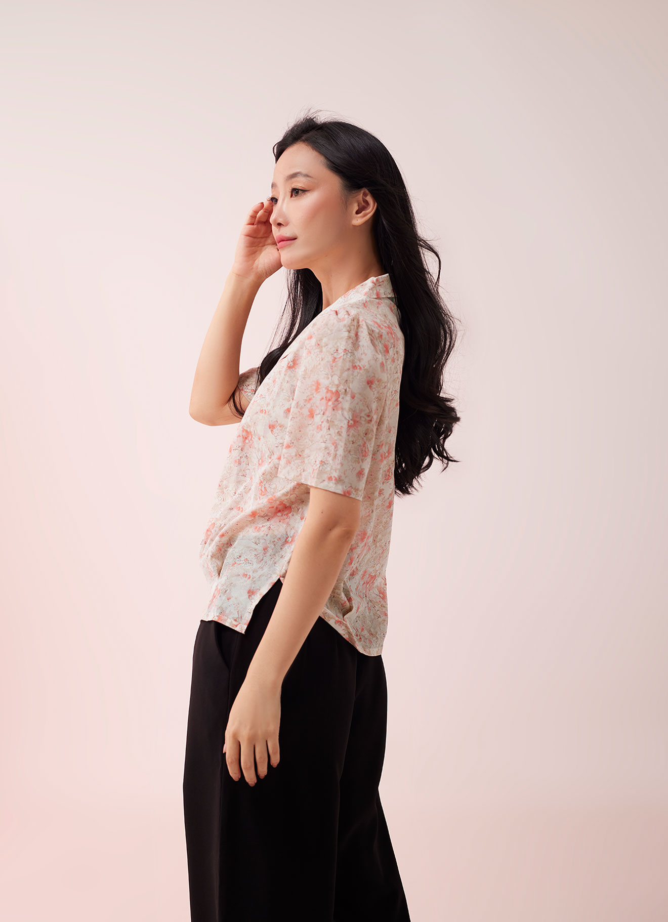 Melon by Floral Printed Blouse