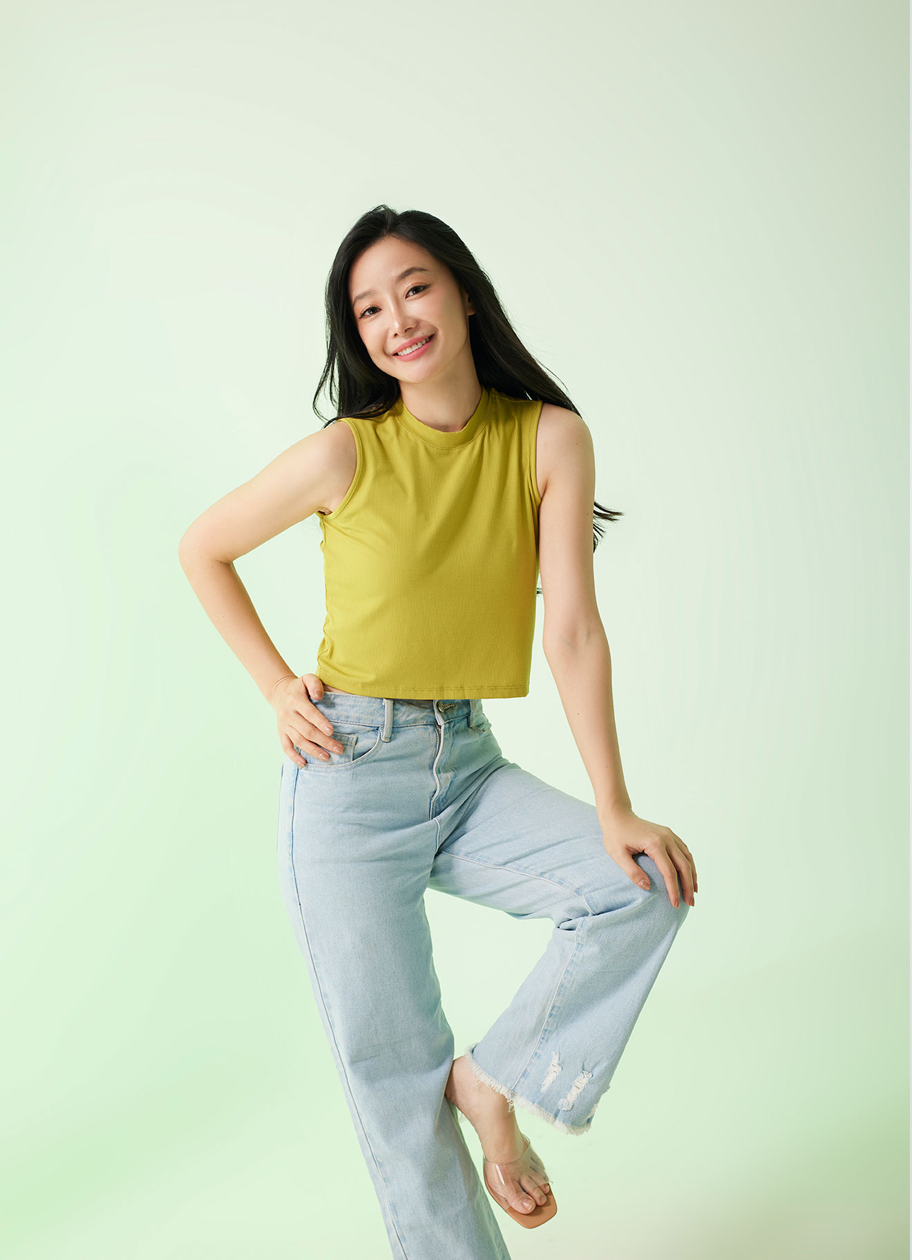 Oil-Yellow by Sleeveless Top