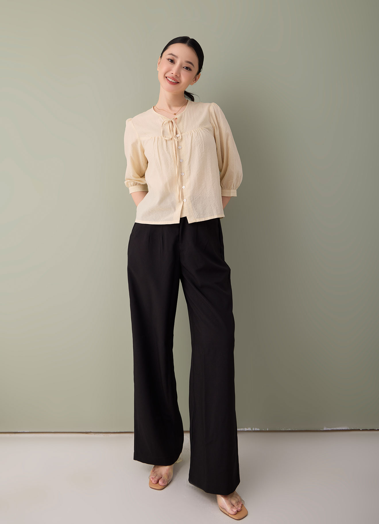 Afterglow by Tie Neck Top
