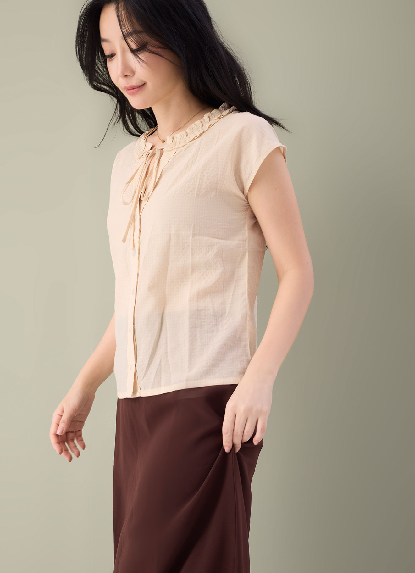 Afterglow by Tie Neck Top