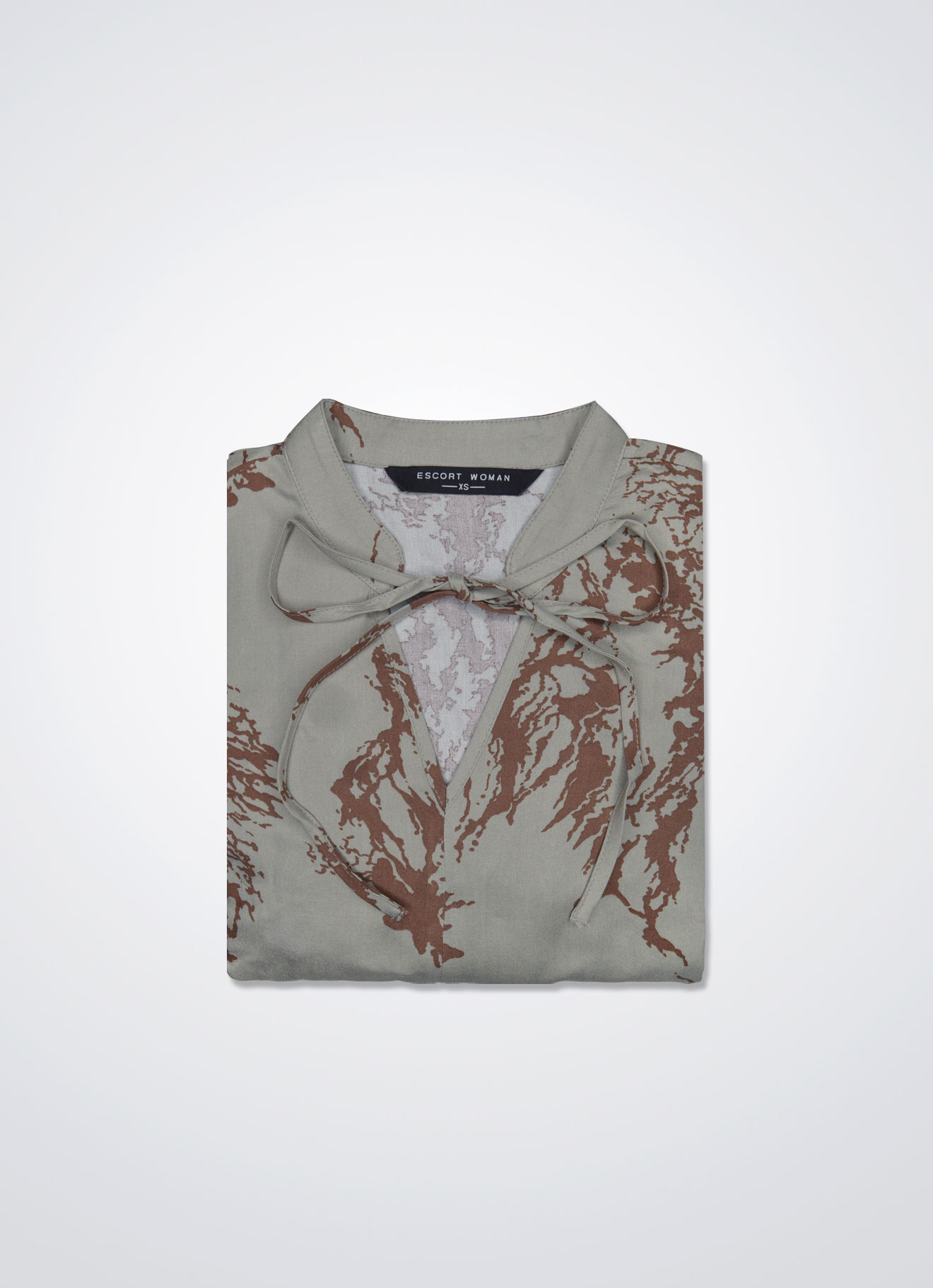 Agate-Gray by Printed Mini Dress