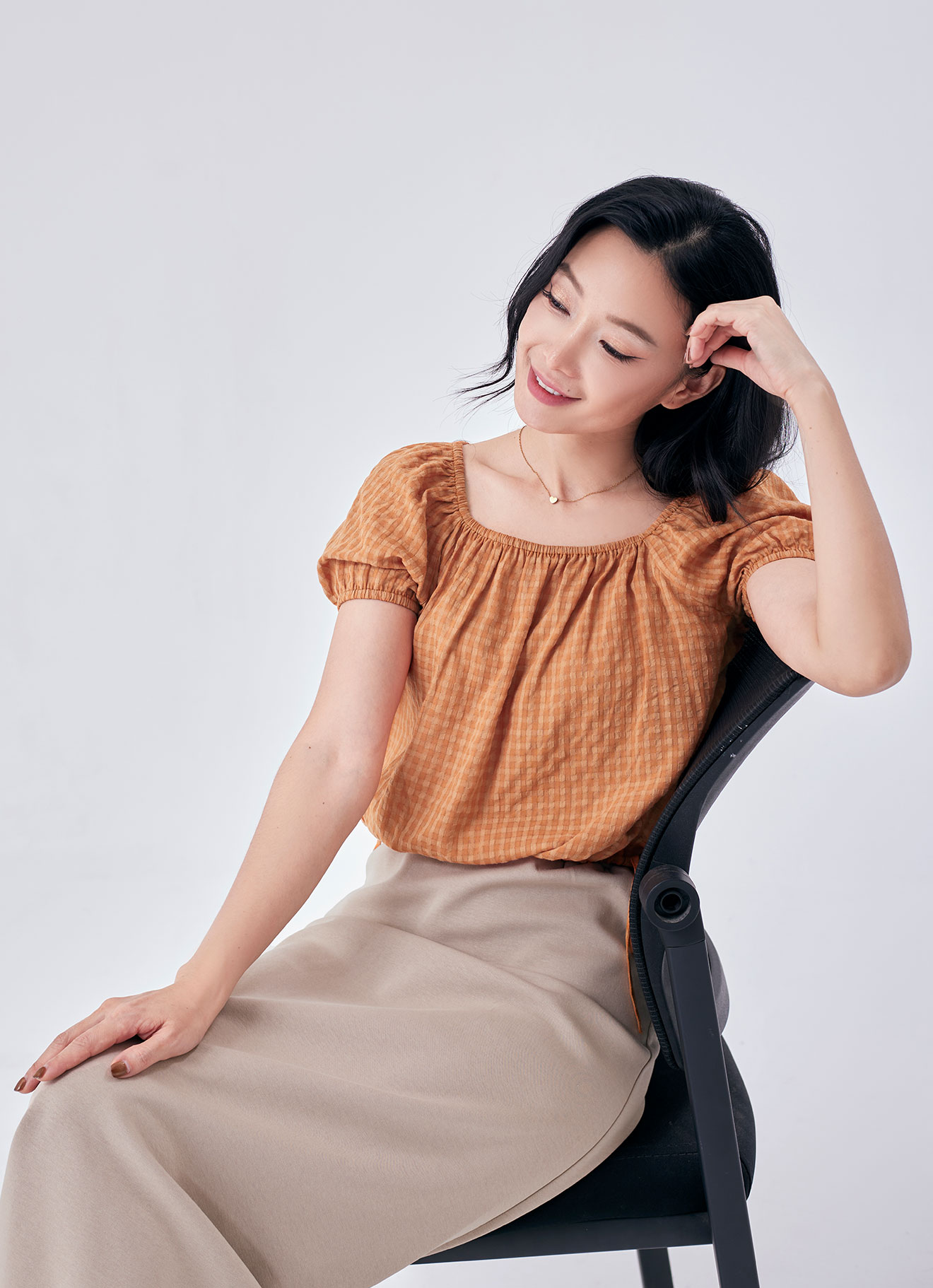 Amberglow by Sleeve Blouse