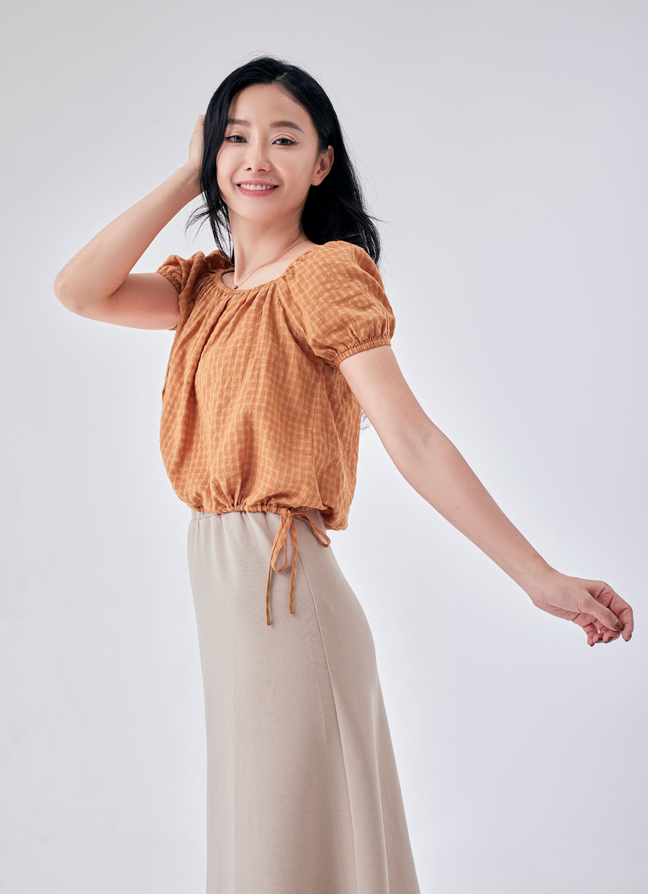 Amberglow by Sleeve Blouse