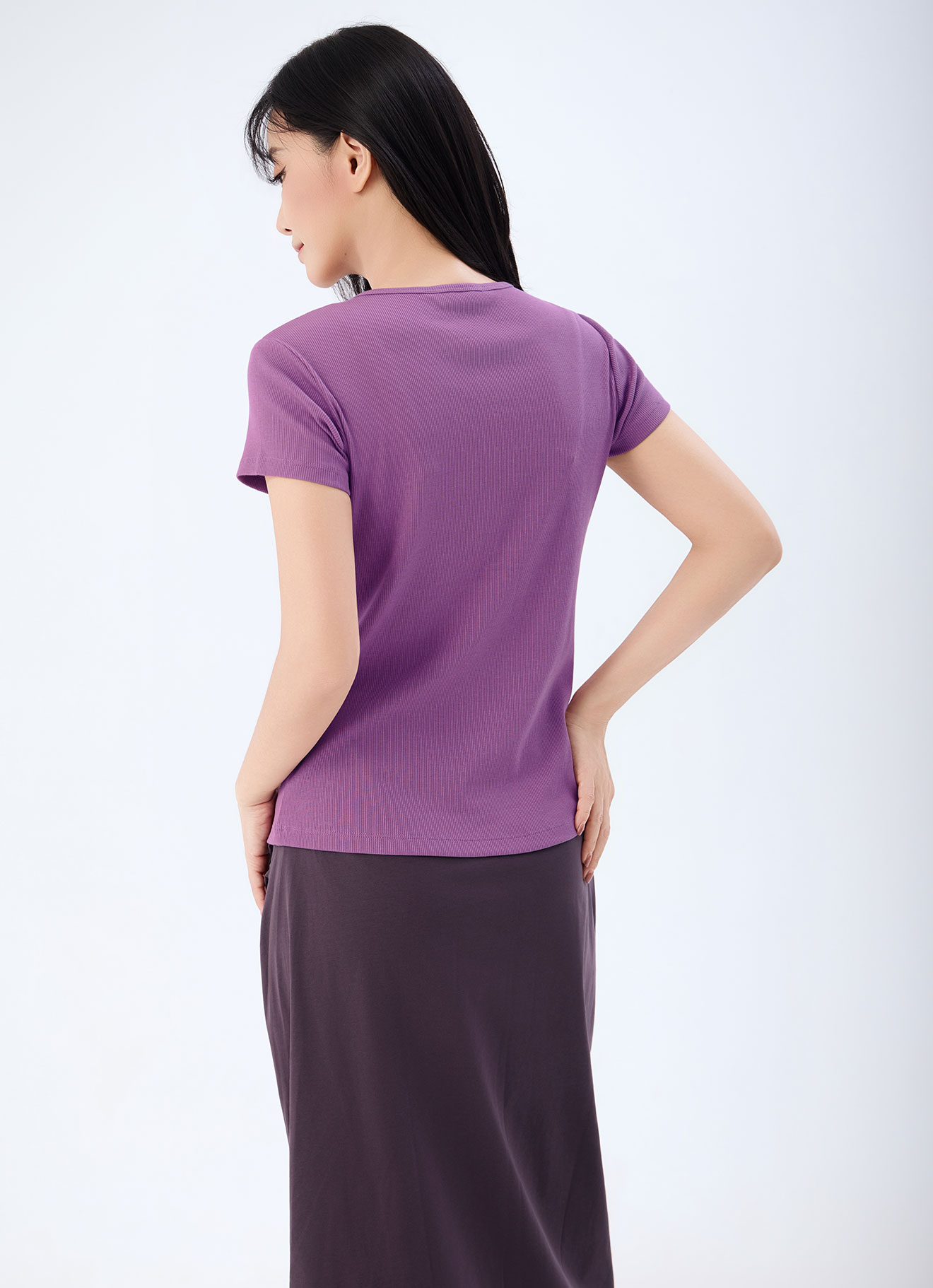 Amethyst by Short-Sleeve Knit Top