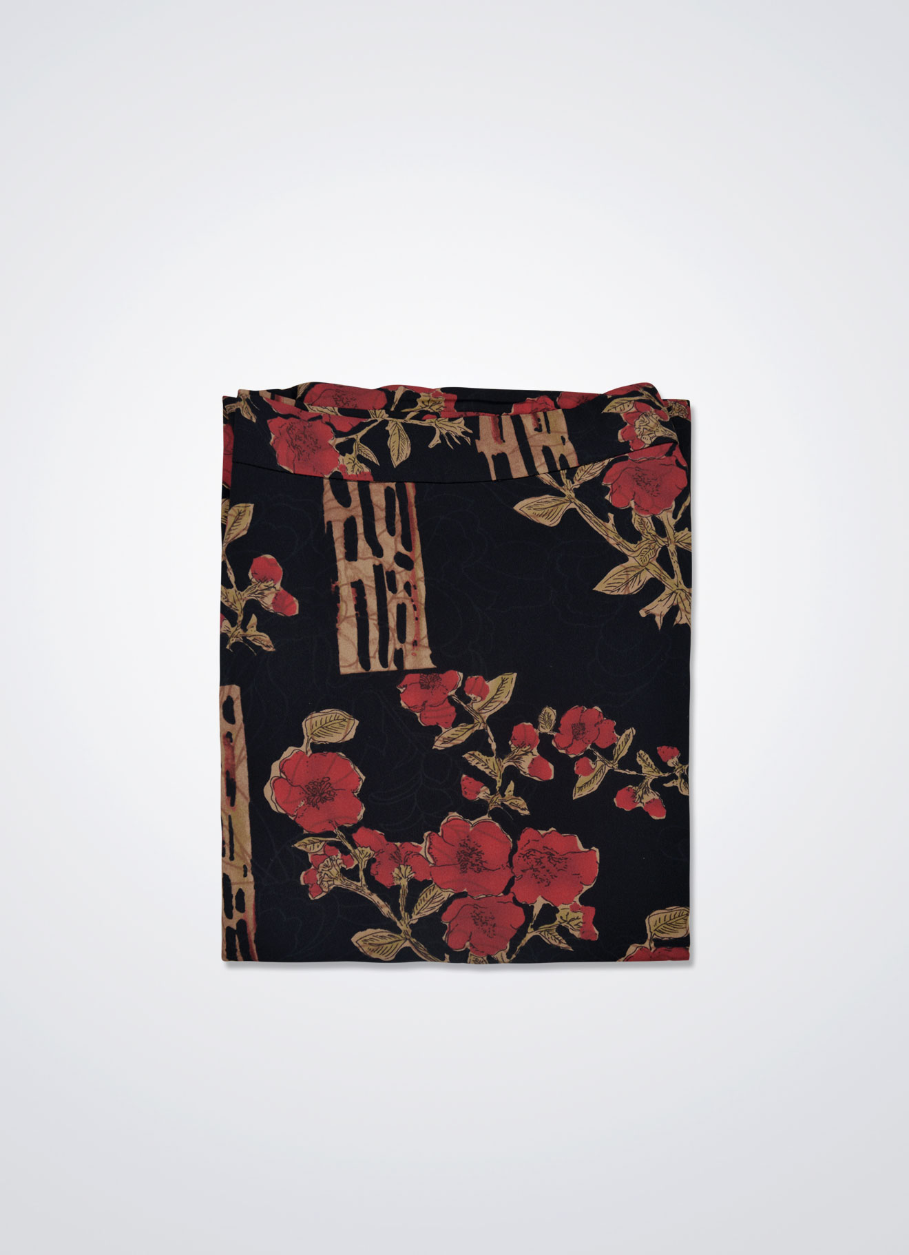 Anthracite by Printed Skirt