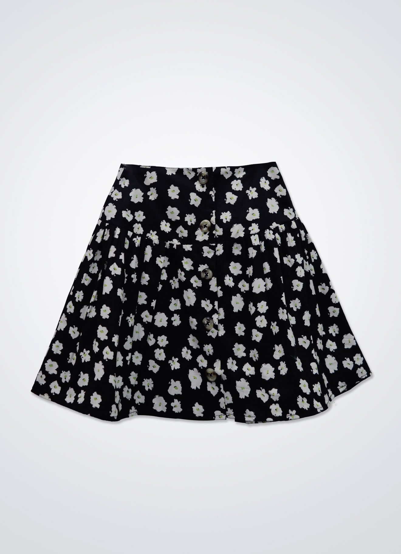 Anthracite by High-waisted mini skirt