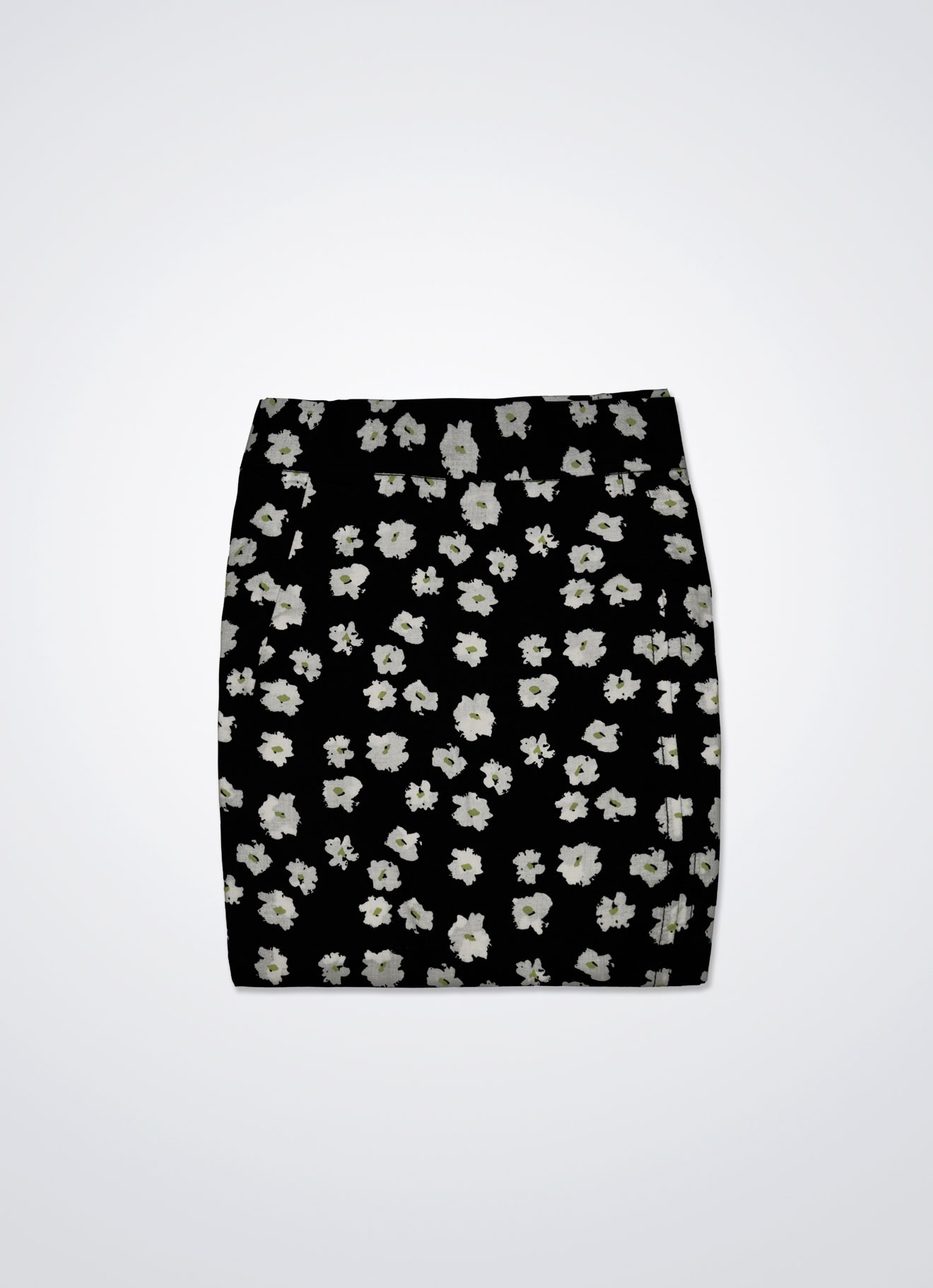 Anthracite by Printed Mini Skirt