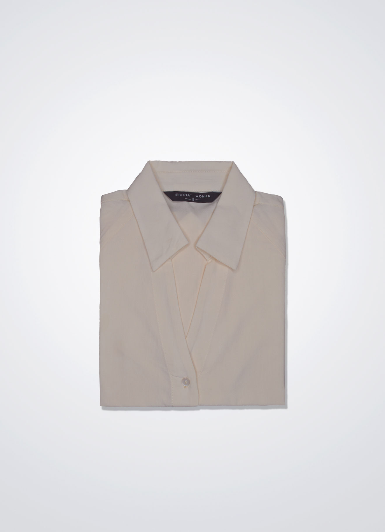 Antique-White by Shirt Collor Blouse