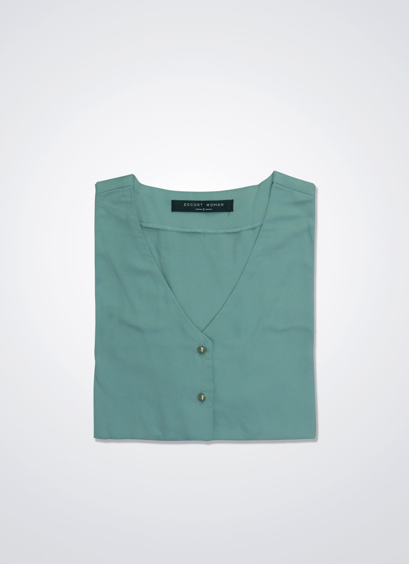 Aqua-Foam by V-Neck Blouse