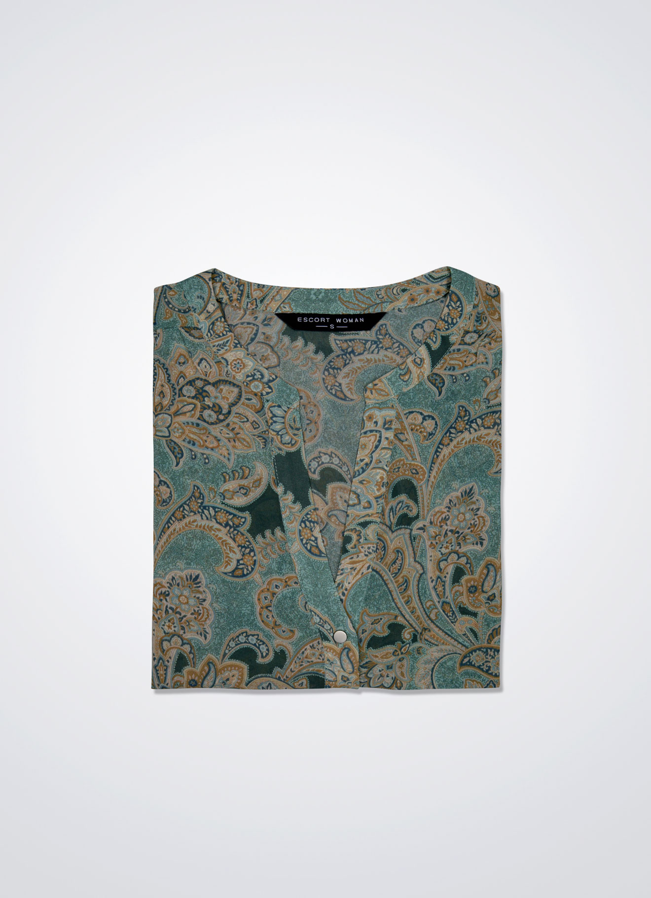 Aqua-Sea by Sleeve Blouse