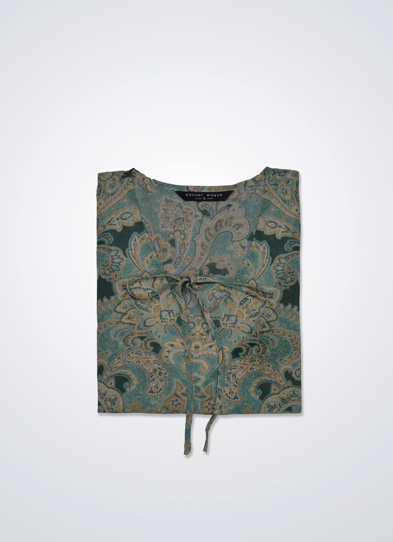 Aqua-Sea by Tie Neck Top