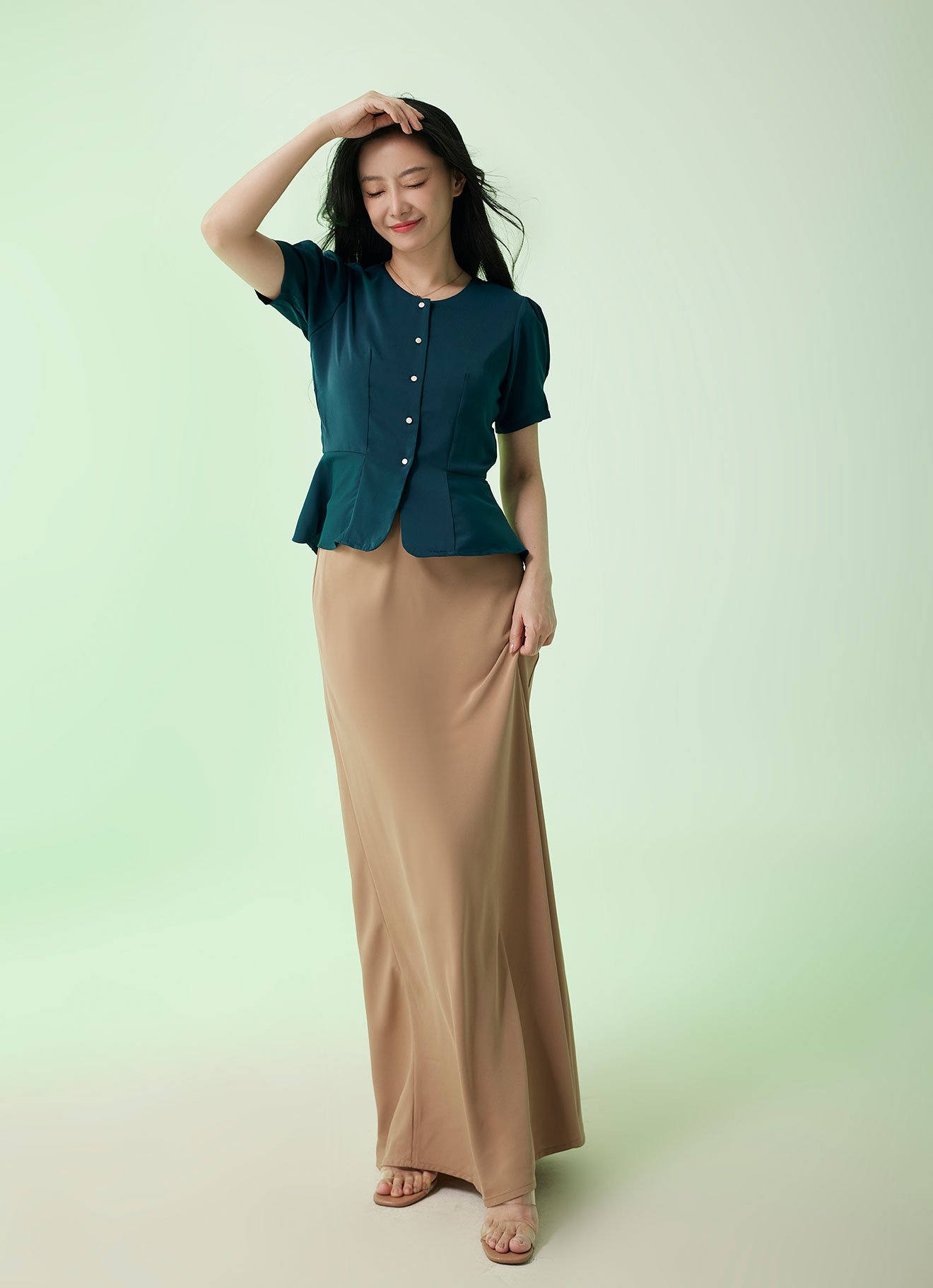 Atlantic-Deep by Sleeve Blouse
