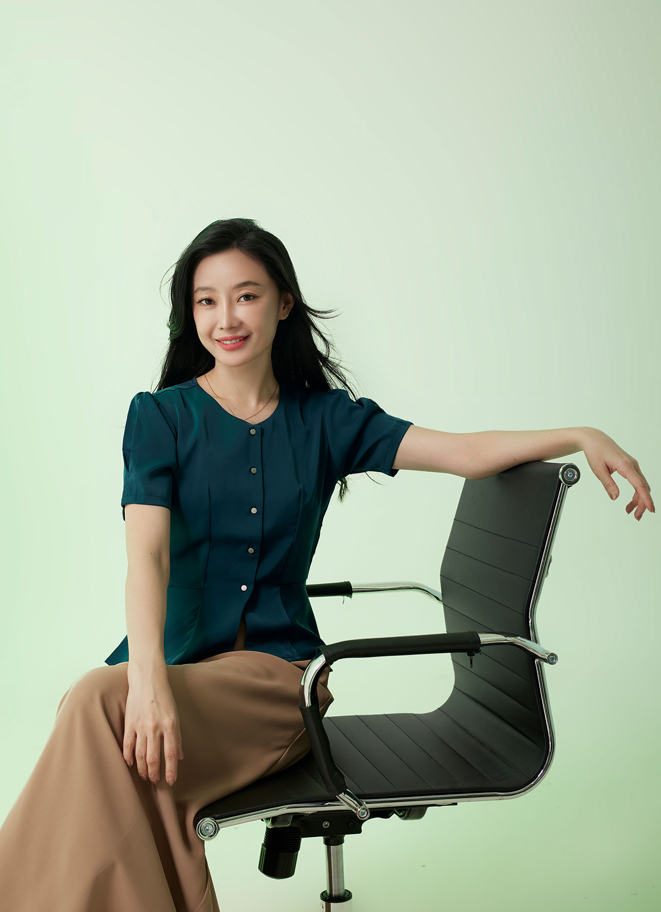 Atlantic-Deep by Sleeve Blouse