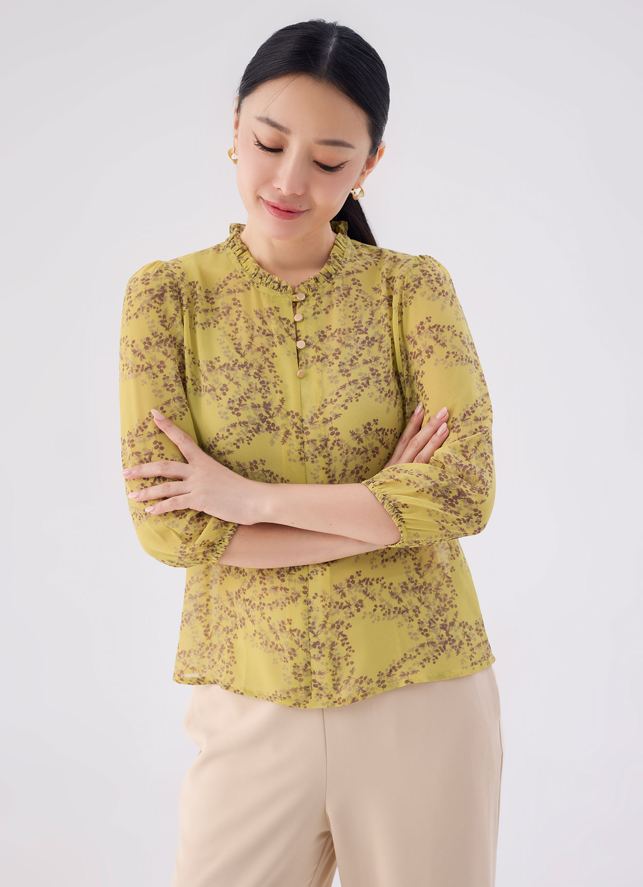Bamboo by Printed Blouse