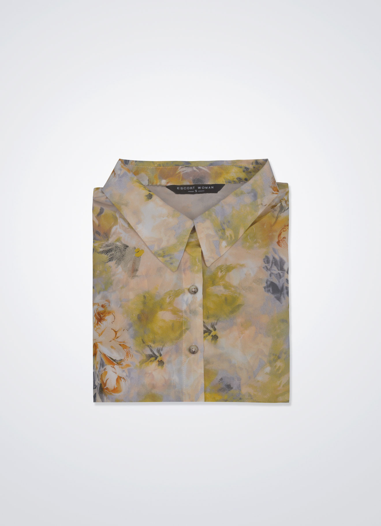 Banana-Cream by Floral Printed Blouse