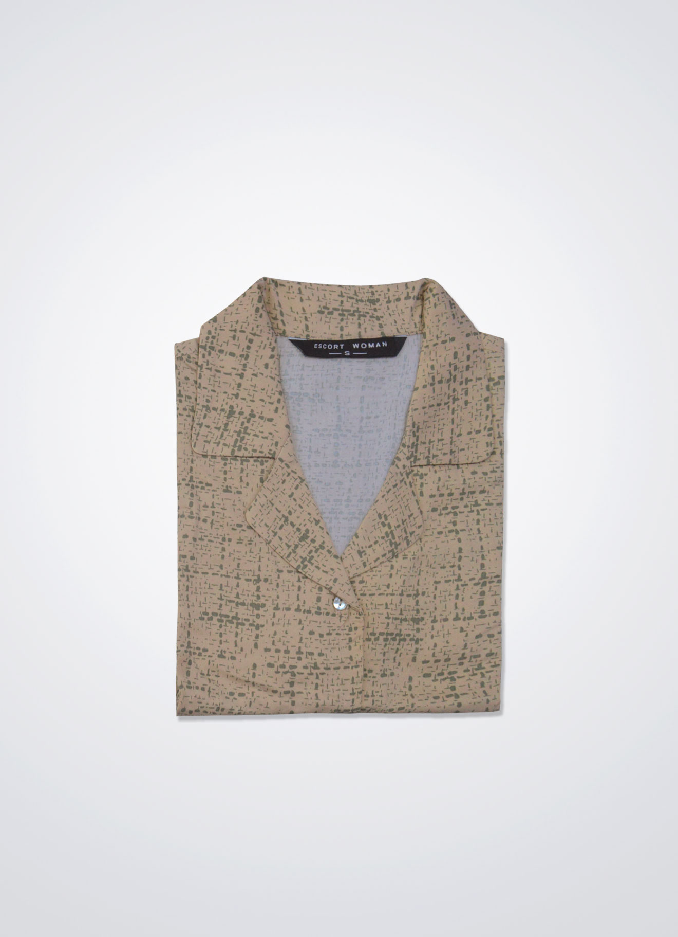 Beige by Printed Shirt