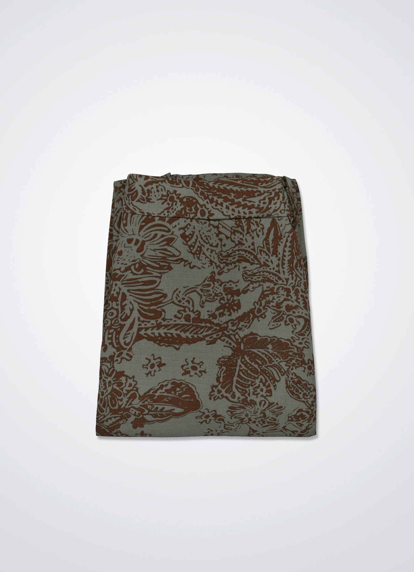 Bison by Printed A-Line Midi Skirt