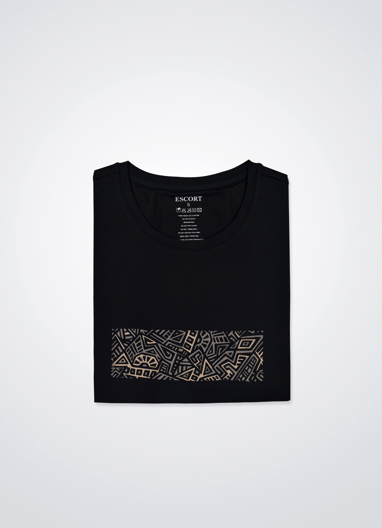 Black by Printed T-Shirt