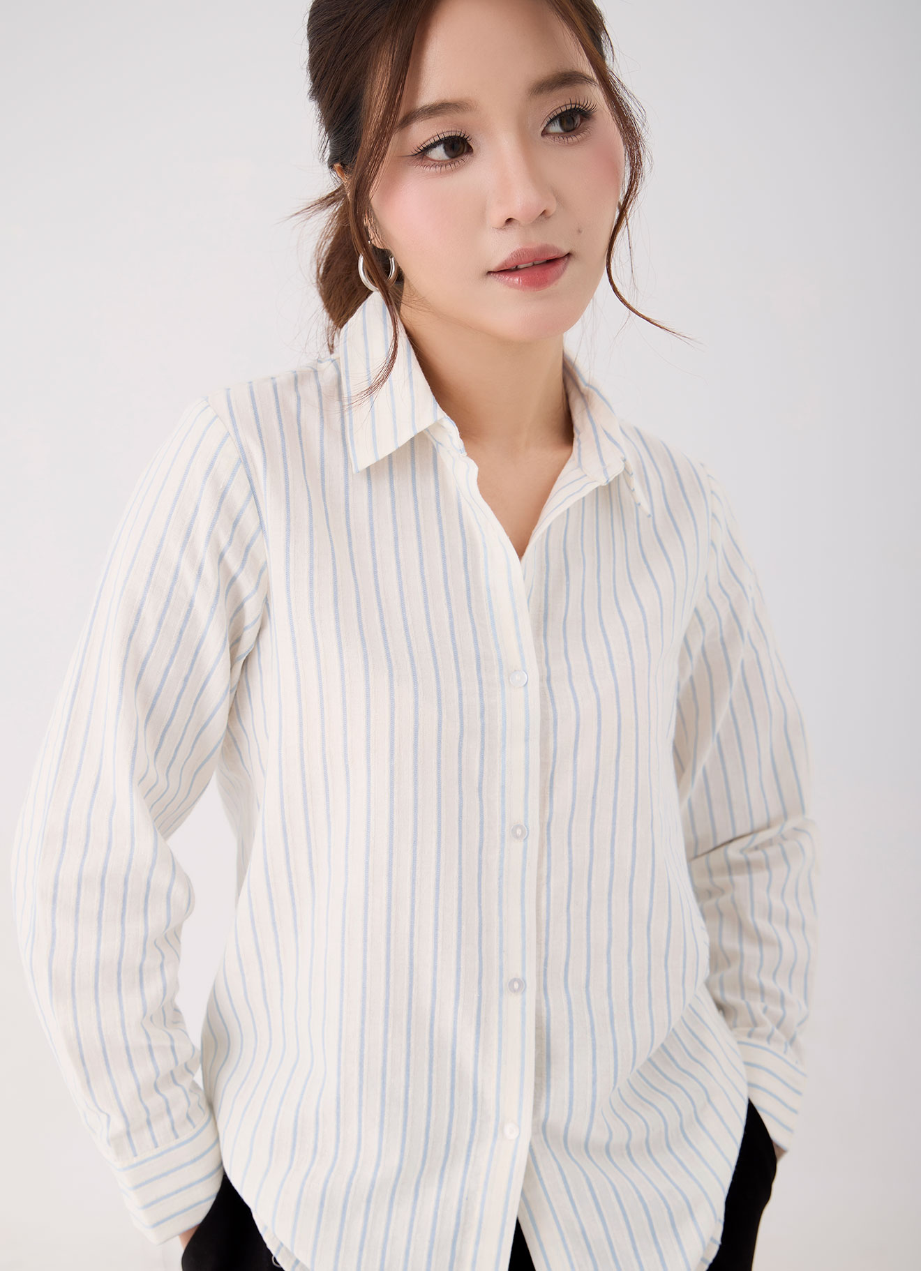 Blue-Bell  by Shirt Collor Top