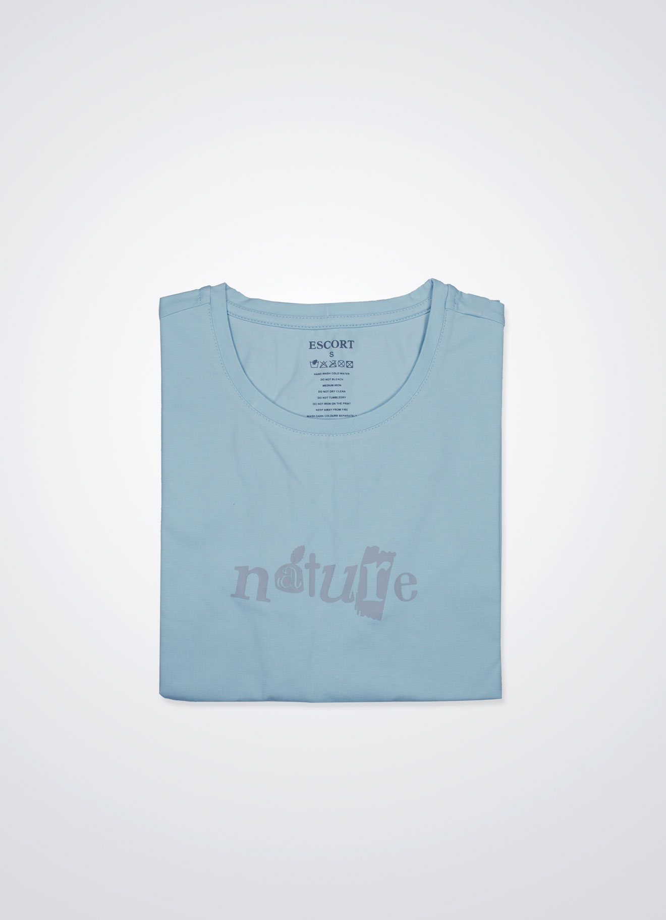 Blue-Glow by Printed T-Shirt