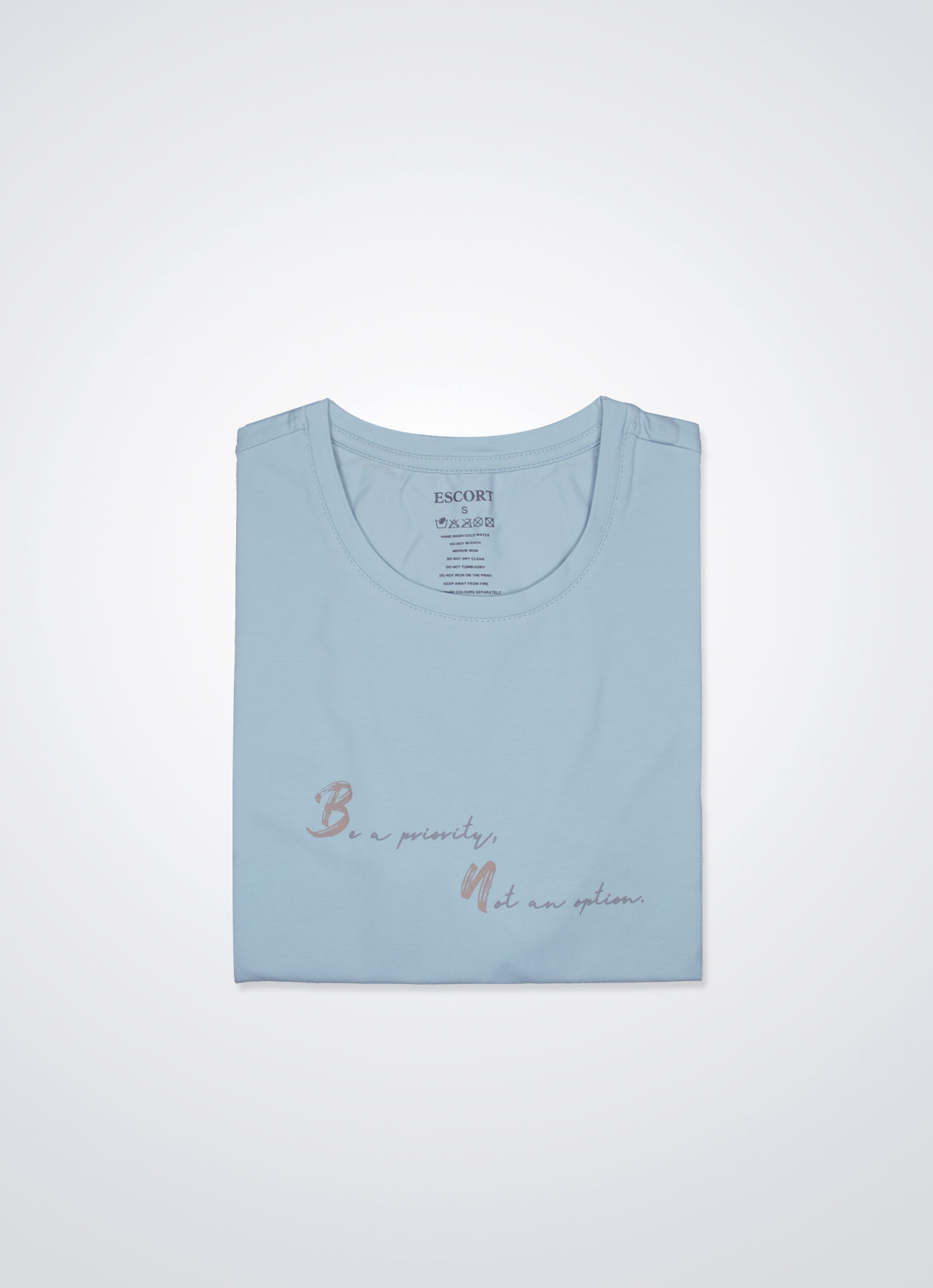 Blue-Glow by Printed T-Shirt