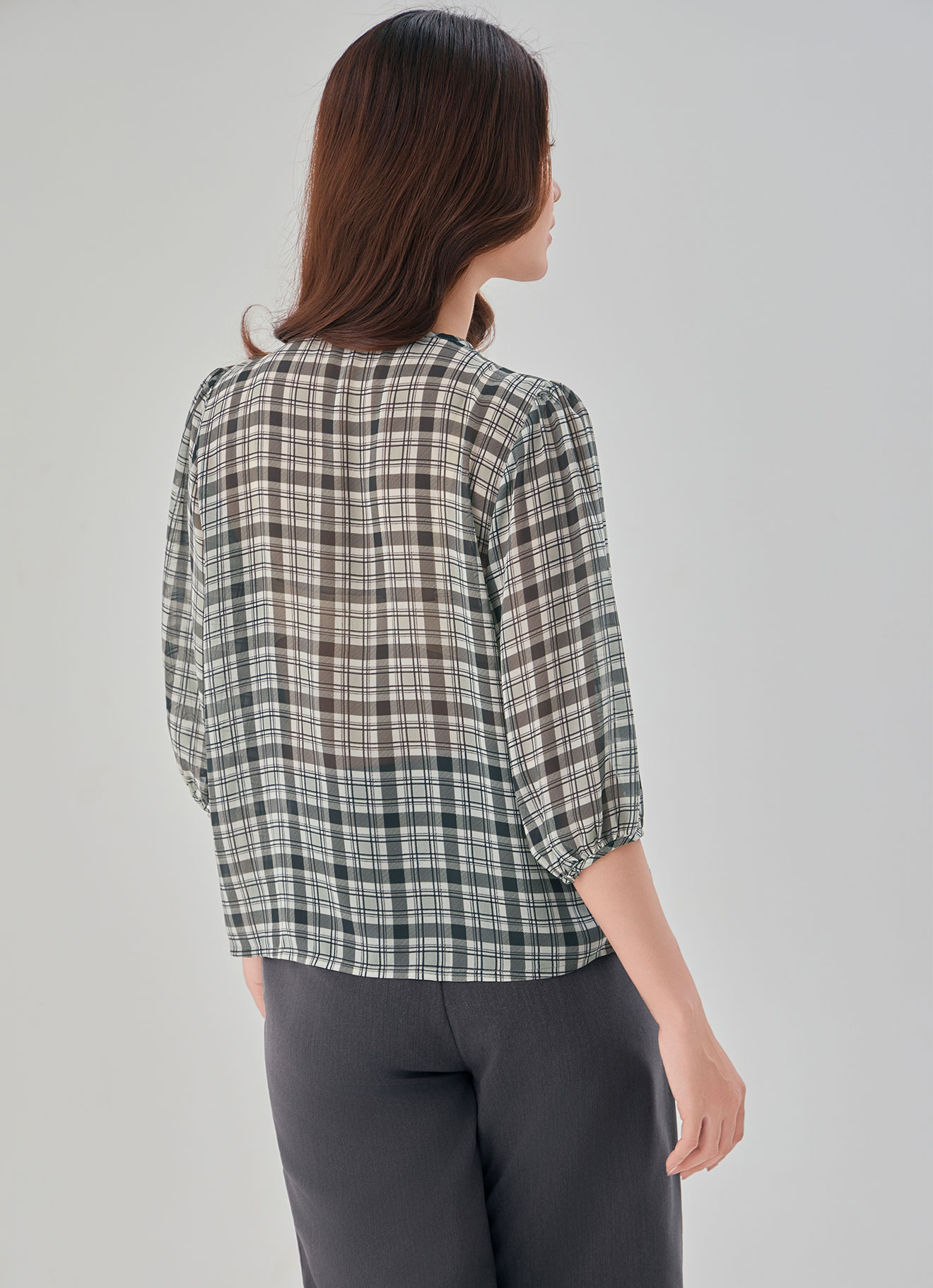 Bone-White by Sleeve Blouse