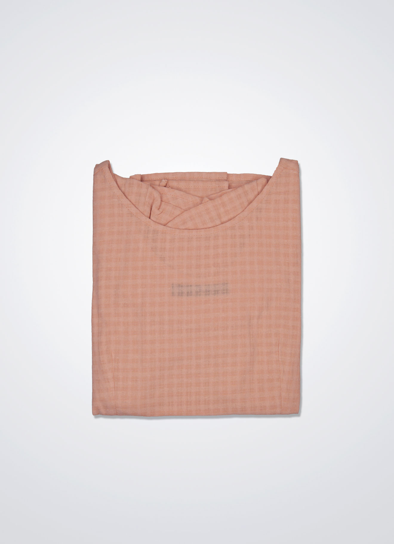 Brandied-Melon by Round-Neck Blouse