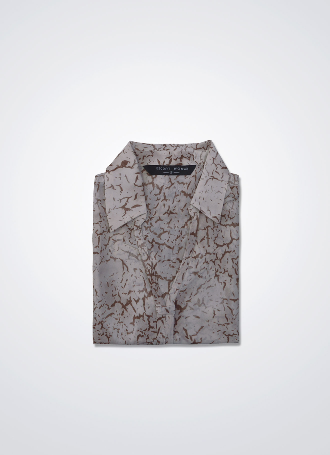 Brown-Patina by Long-Sleeved Blouse