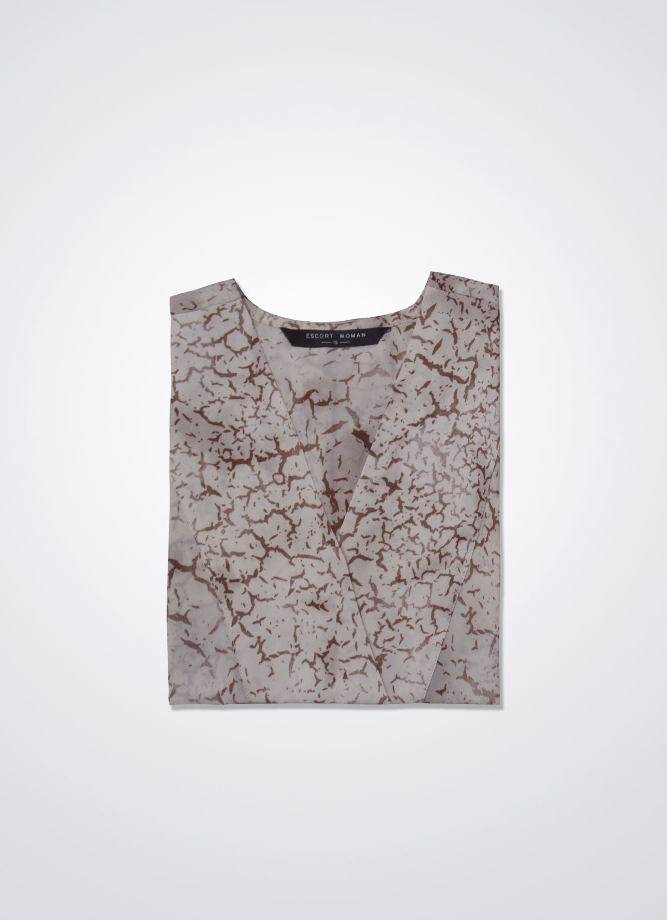 Brown-Patina by Sleeve Blouse